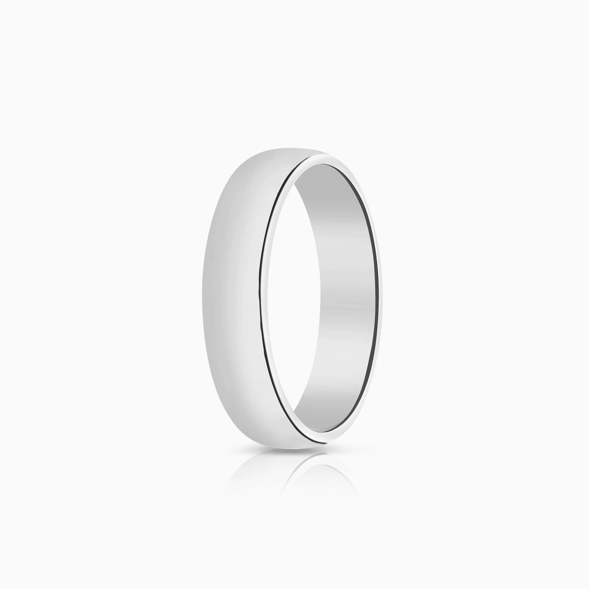 Schalins plain ring 6.16g 18K white gold