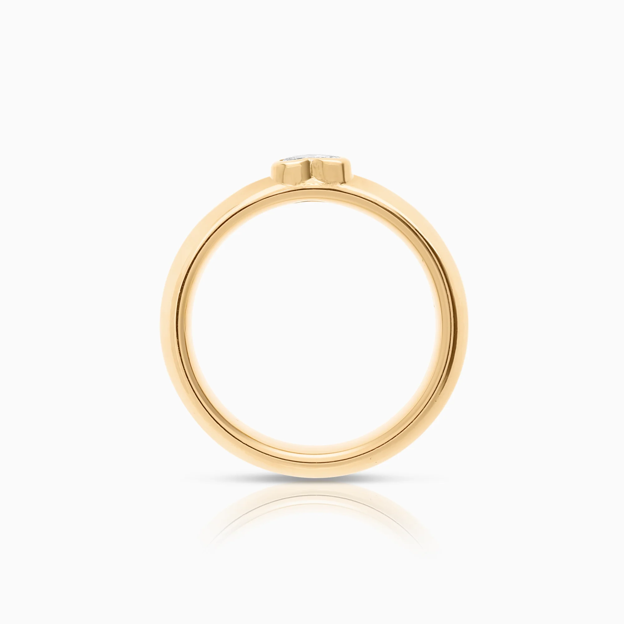 Diamond ring 0.31ct 18K gold - Image 2