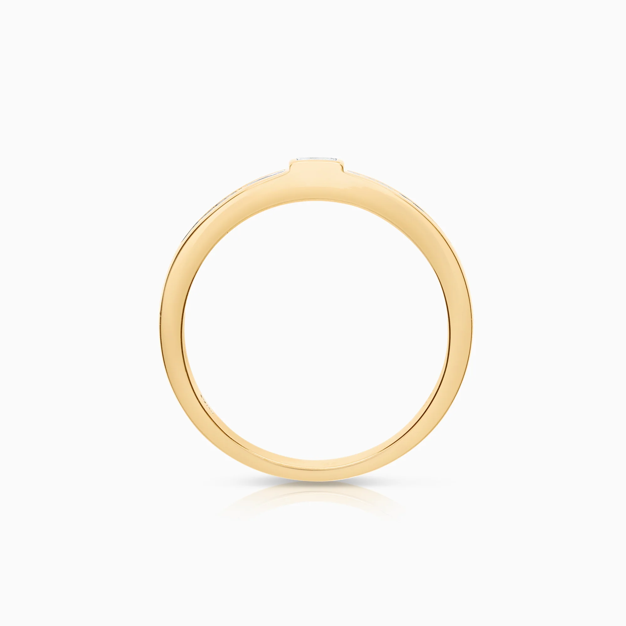 Side-stone ring 0.42ct 18K gold - Image 2