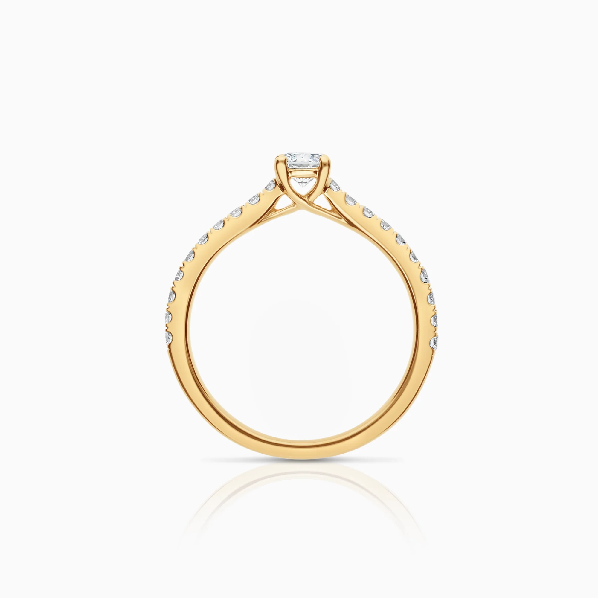 Side Stone Ring 0.55ct 18K Gold - Image 2