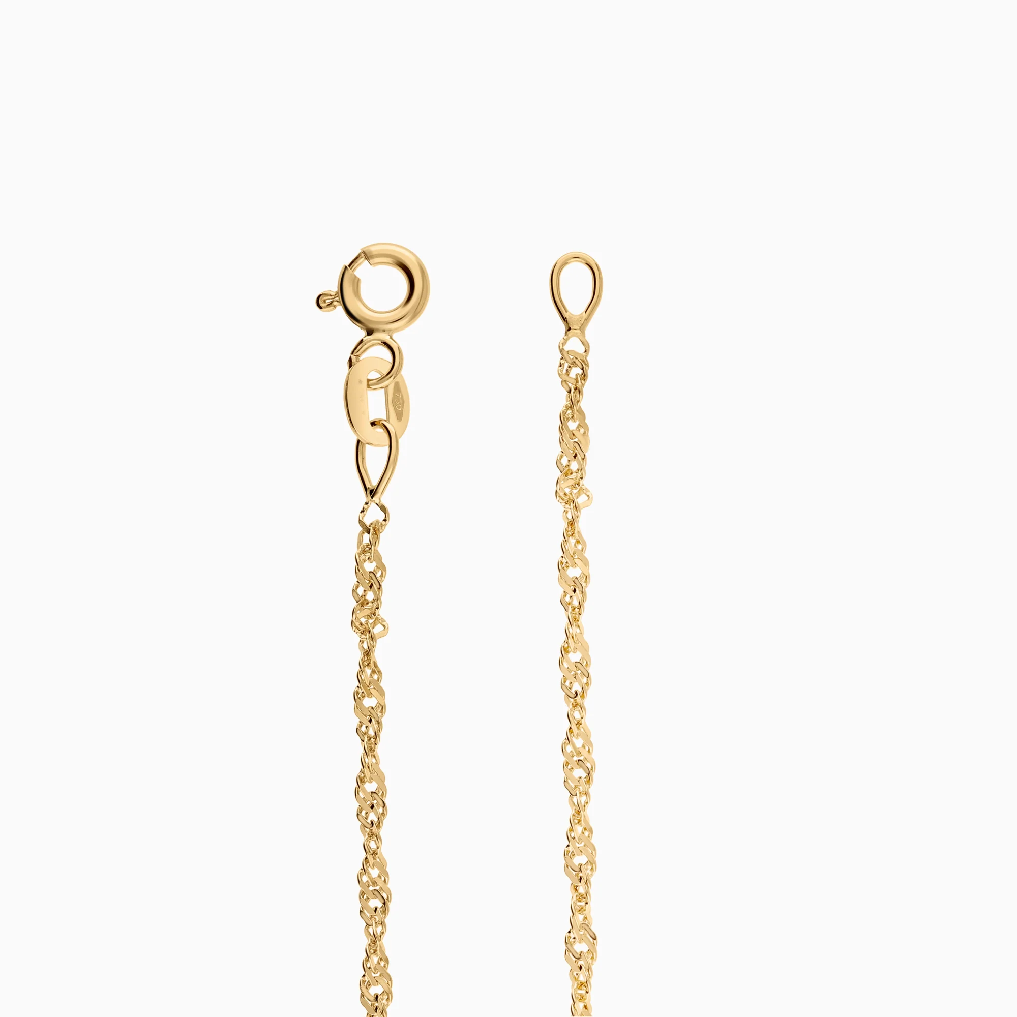 Singapore bracelet 1.36g 18K gold - Image 2