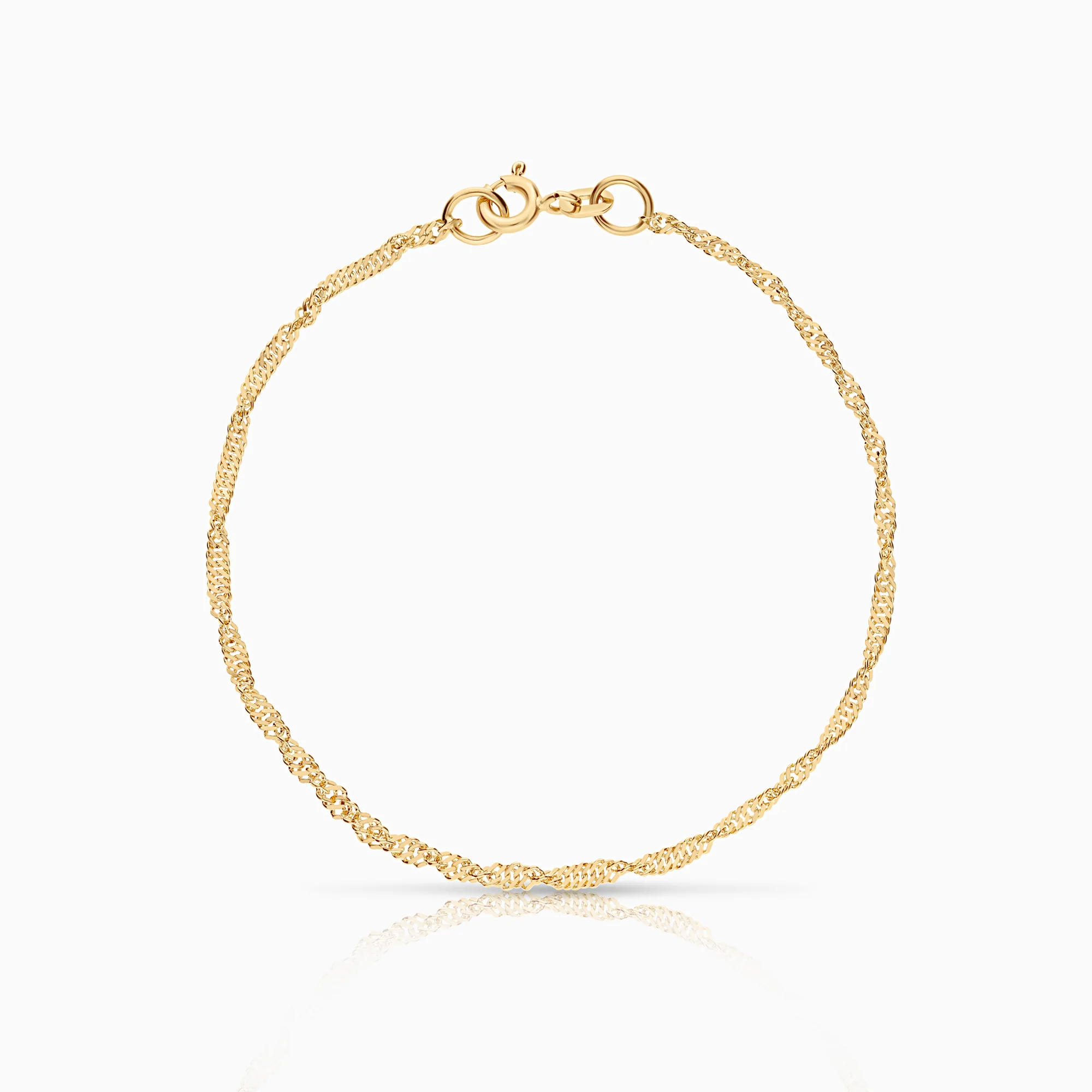 Singapore bracelet 1.41g 18K gold