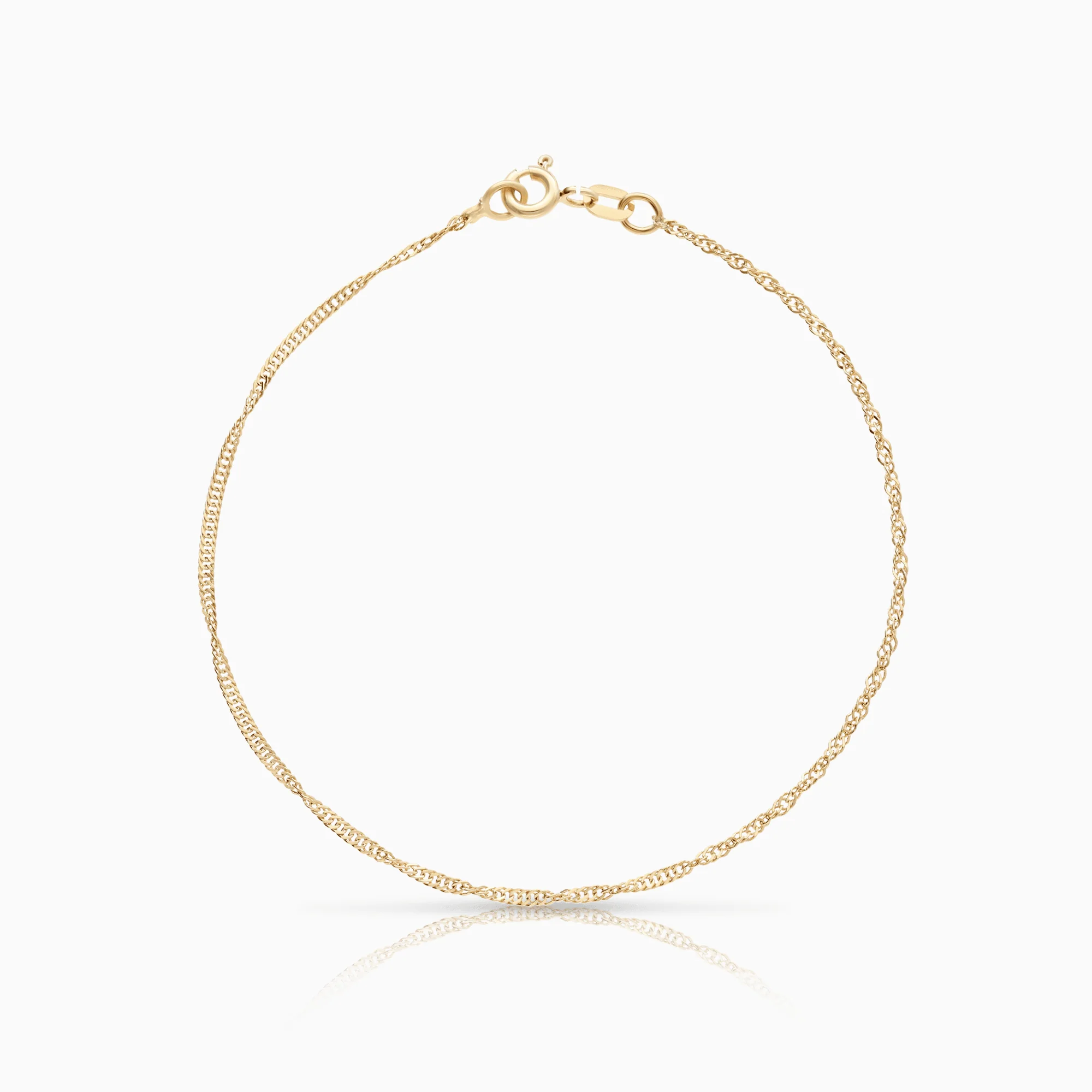 Singapore Bracelet 1.03g 18K Gold