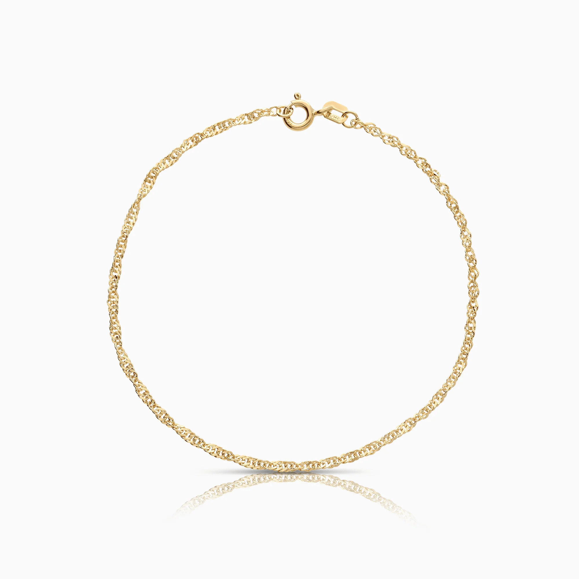 Singapore bracelet 1.25g 18K gold