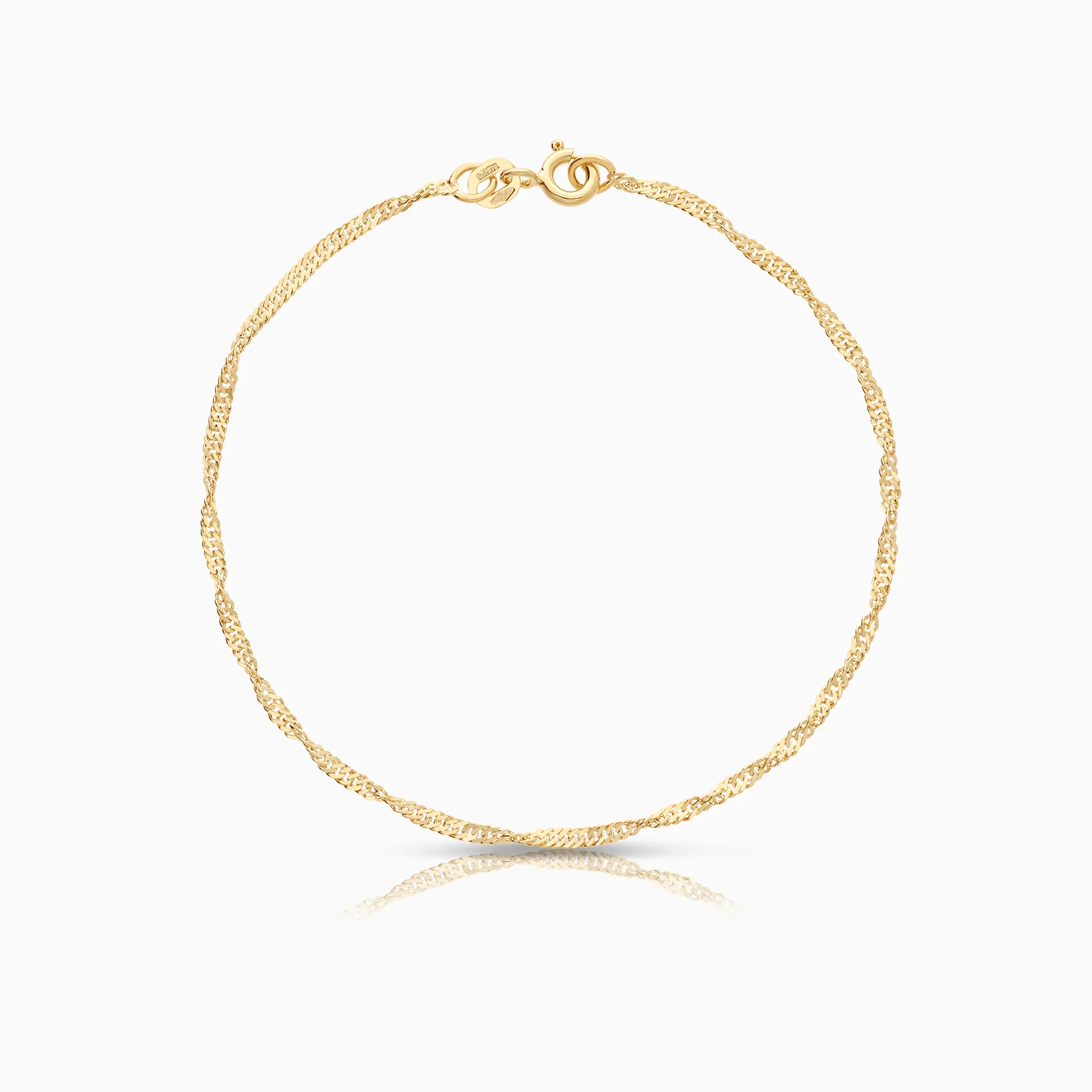 Singapore bracelet 1.25g 18K gold
