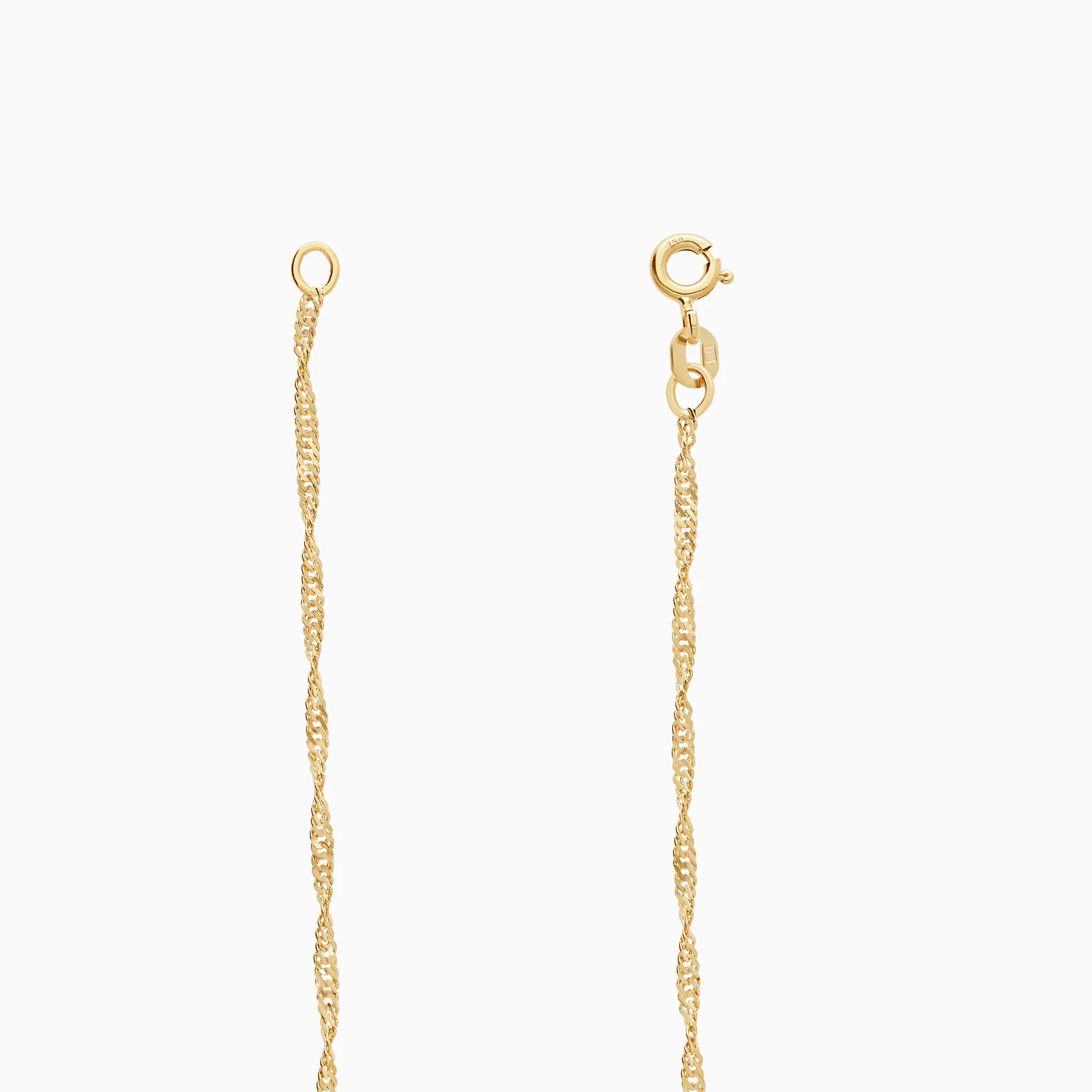 Singapore bracelet 1.25g 18K gold - Image 2