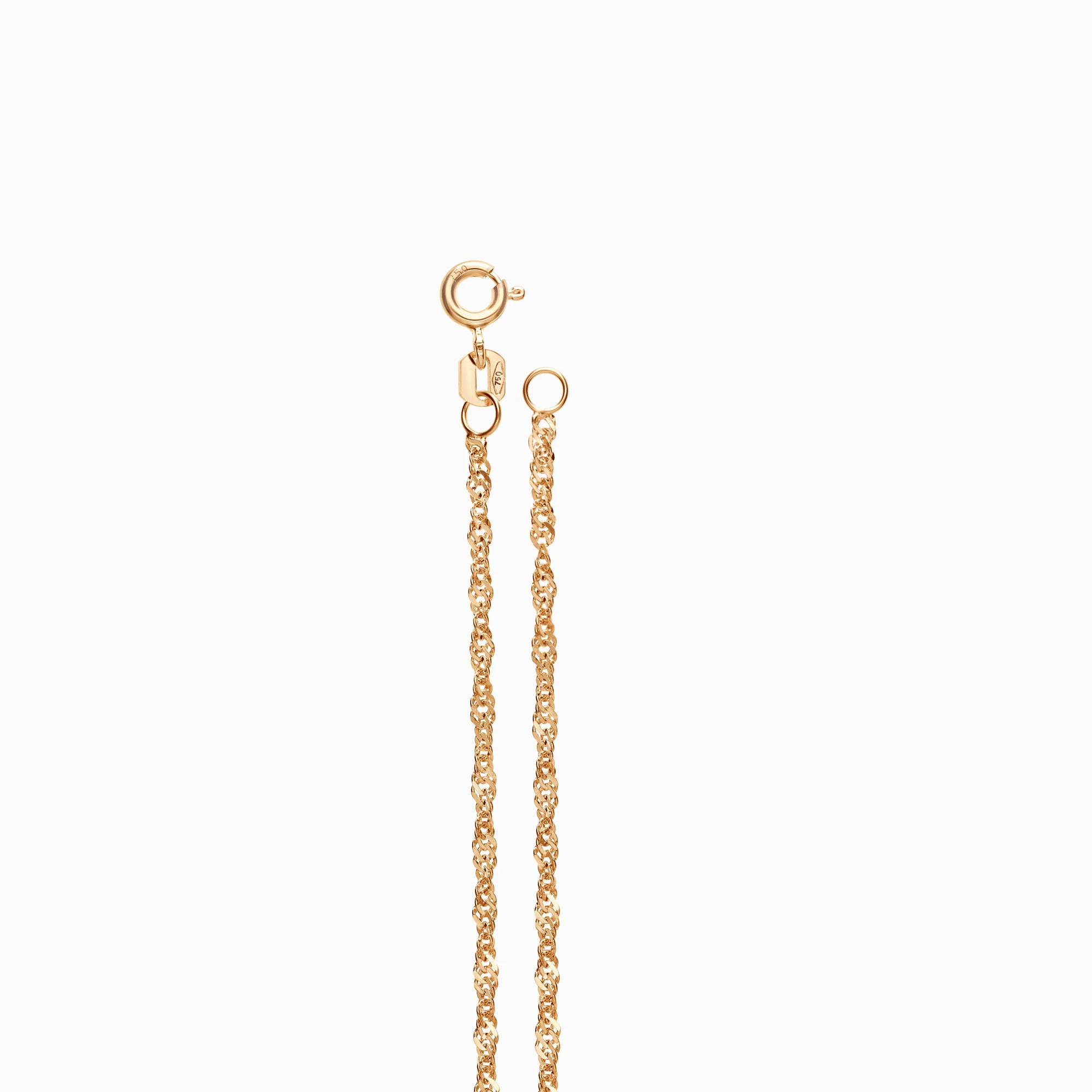 Singapore bracelet, 1.30g, 18K rose gold - Image 2