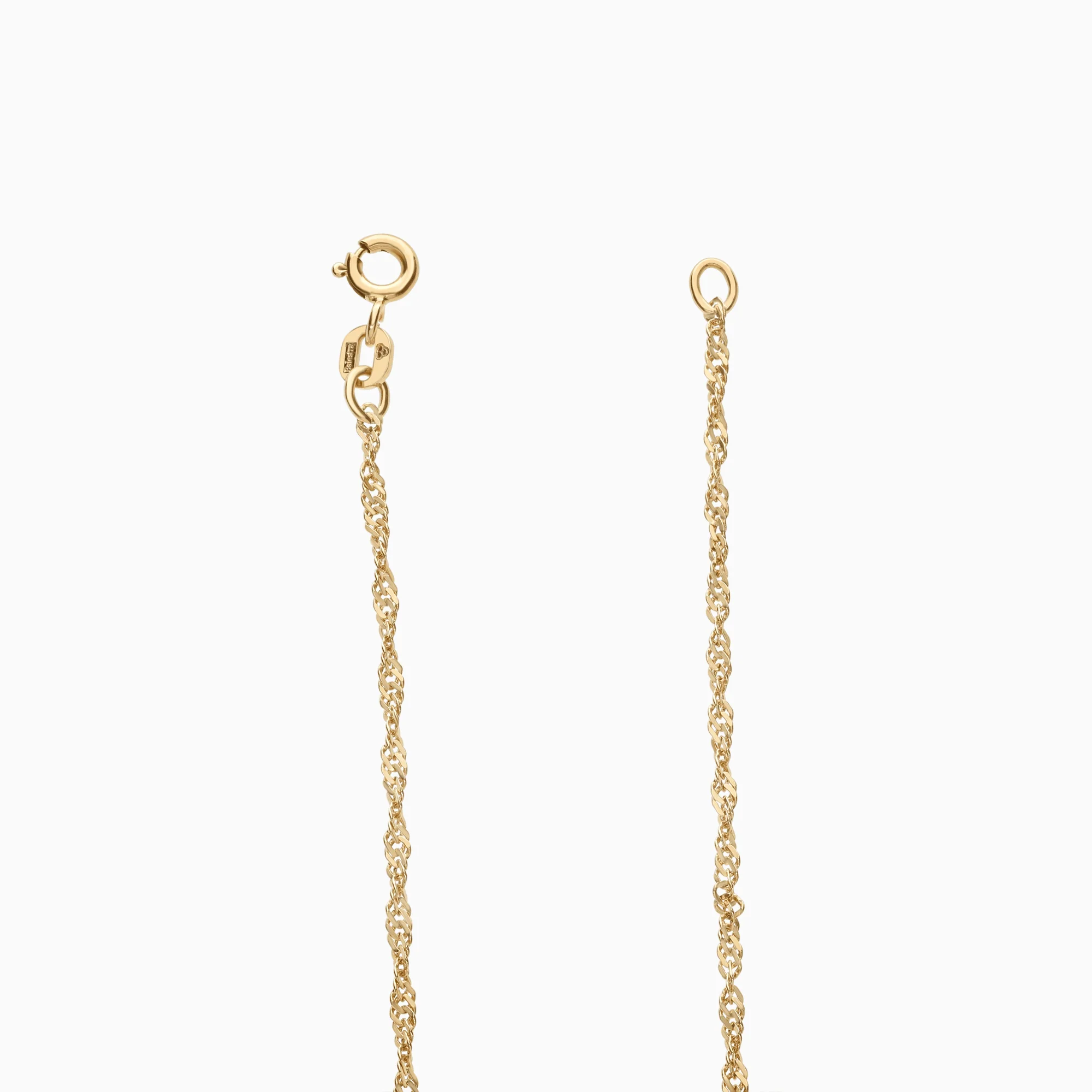Singapore bracelet 1.40g 18K gold - Image 2