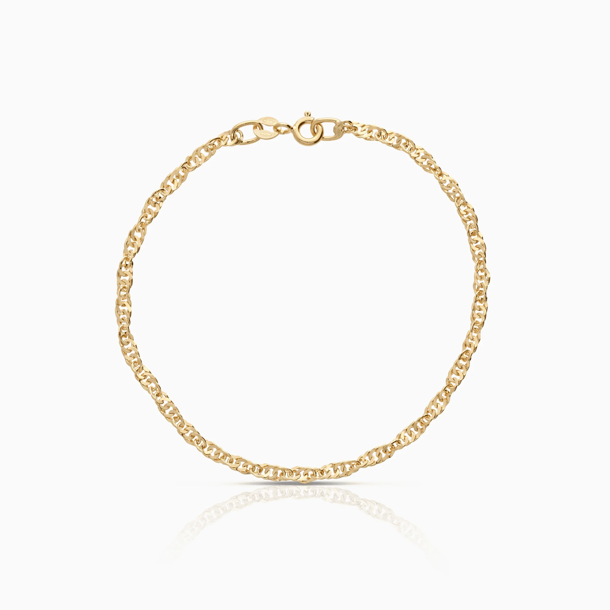 Singapore bracelet 2.75g 18K gold