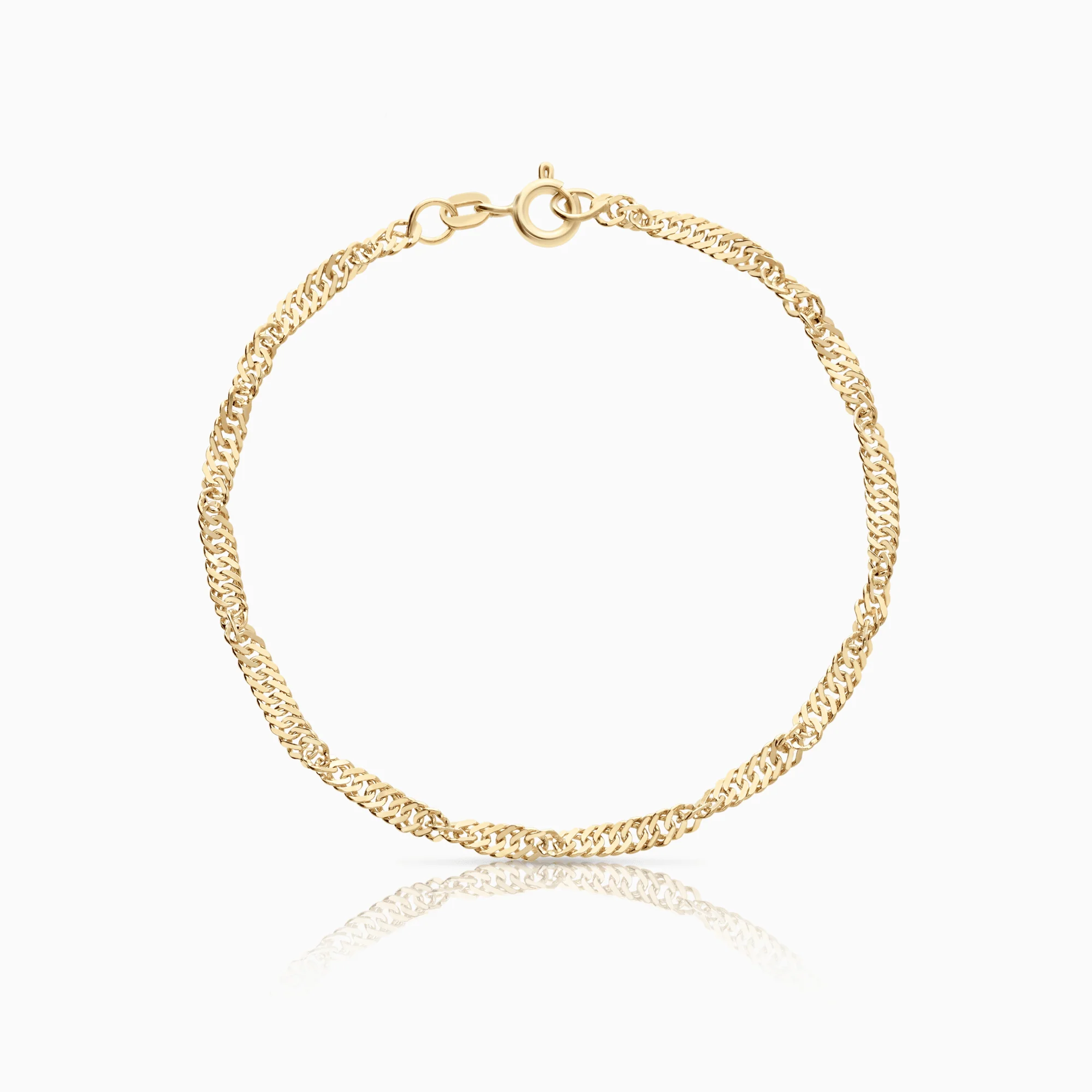 Singapore bracelet 2.82g 18K gold