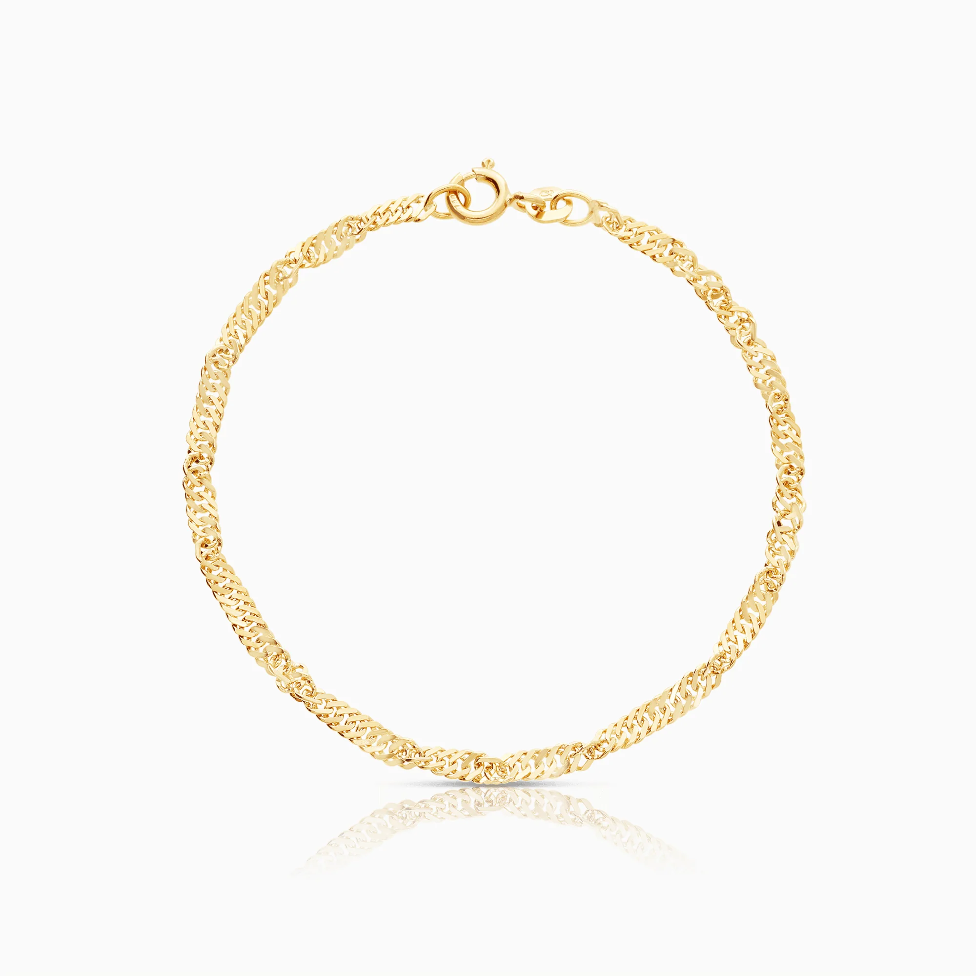 Singapore bracelet 2.90g 18K gold