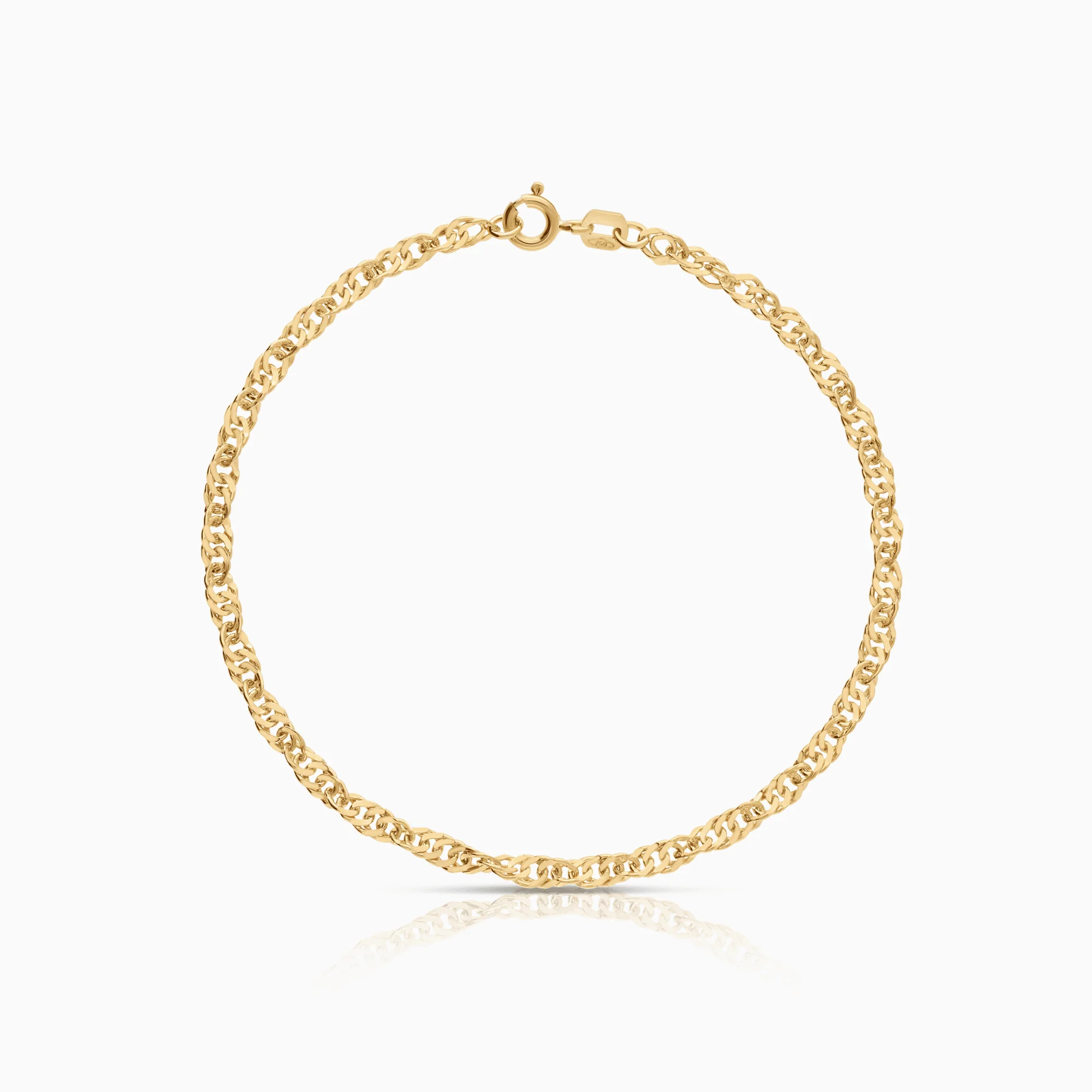 Singapore bracelet 3.00g 18K gold