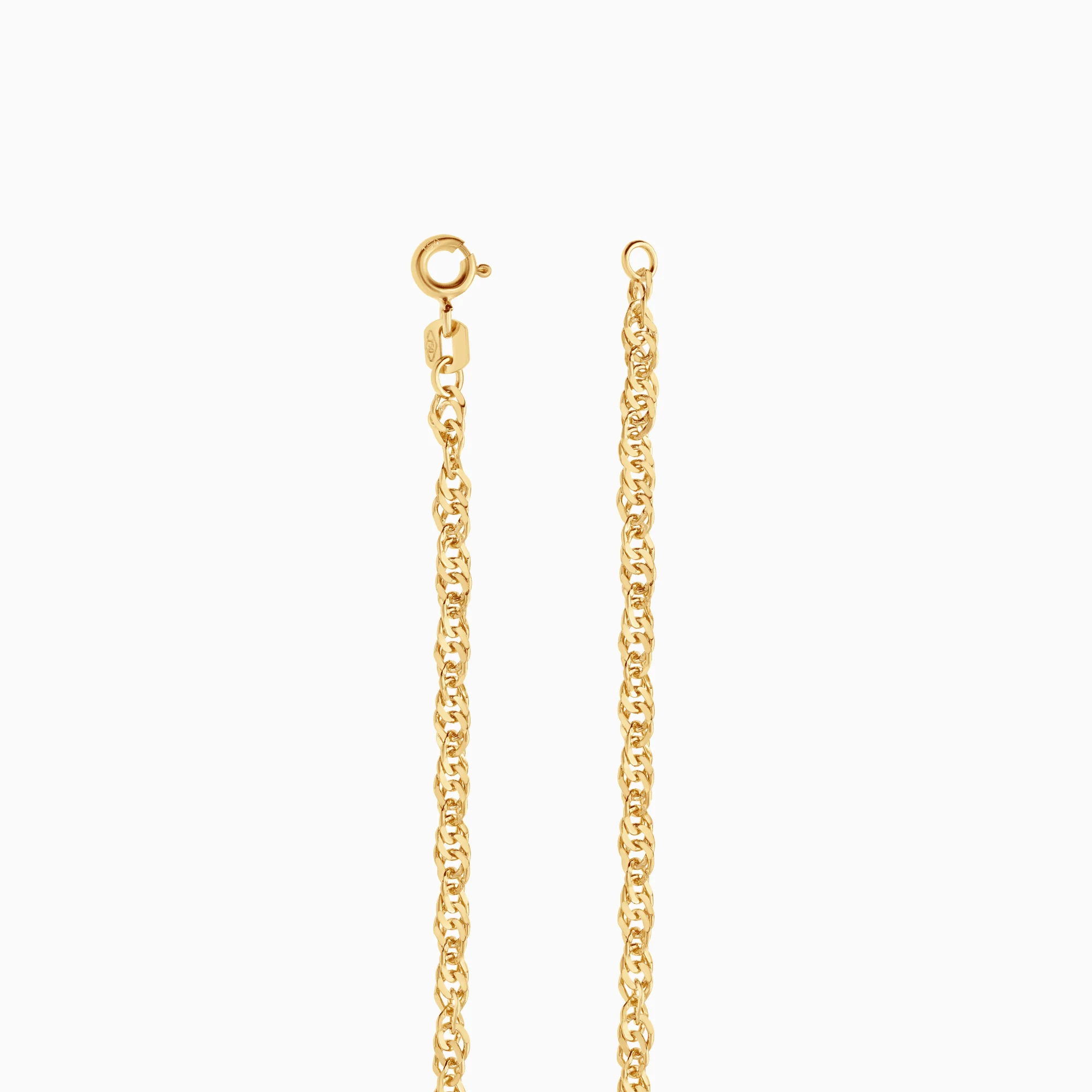Singapore bracelet 3.00g 18K gold - Image 2