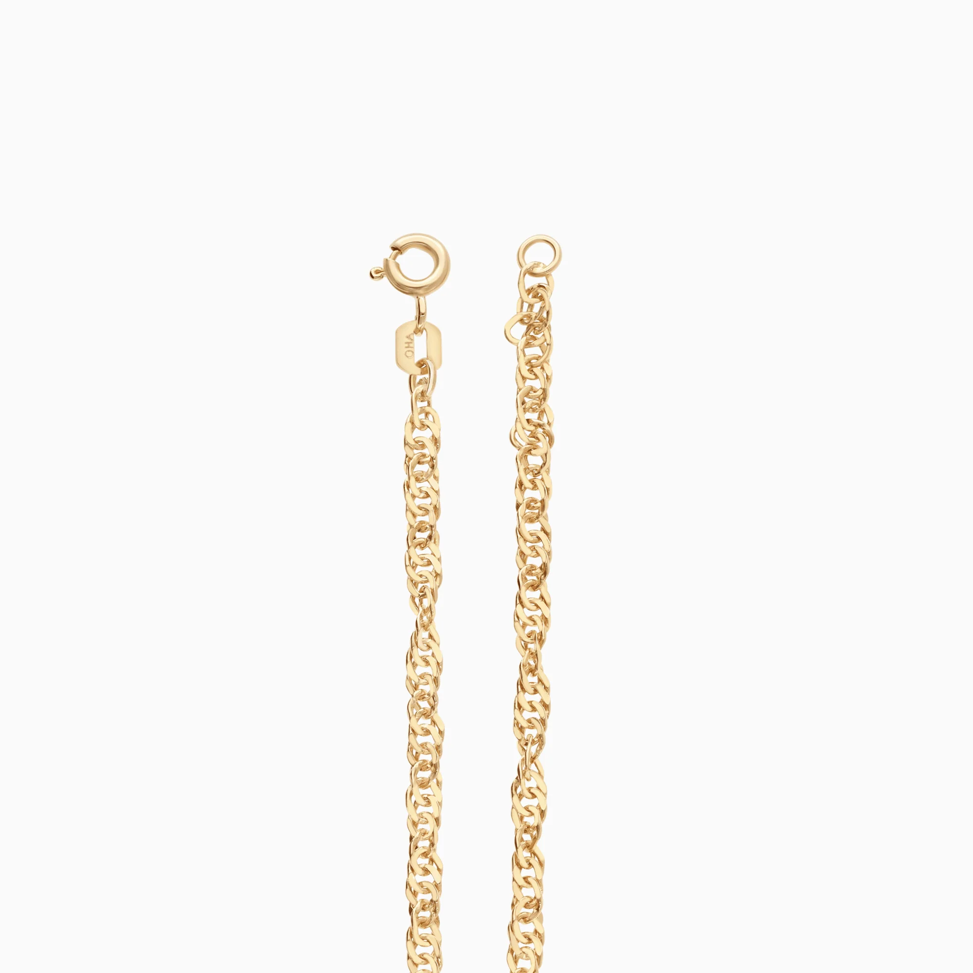 Singapore bracelet 3.01g 18K gold - Image 2