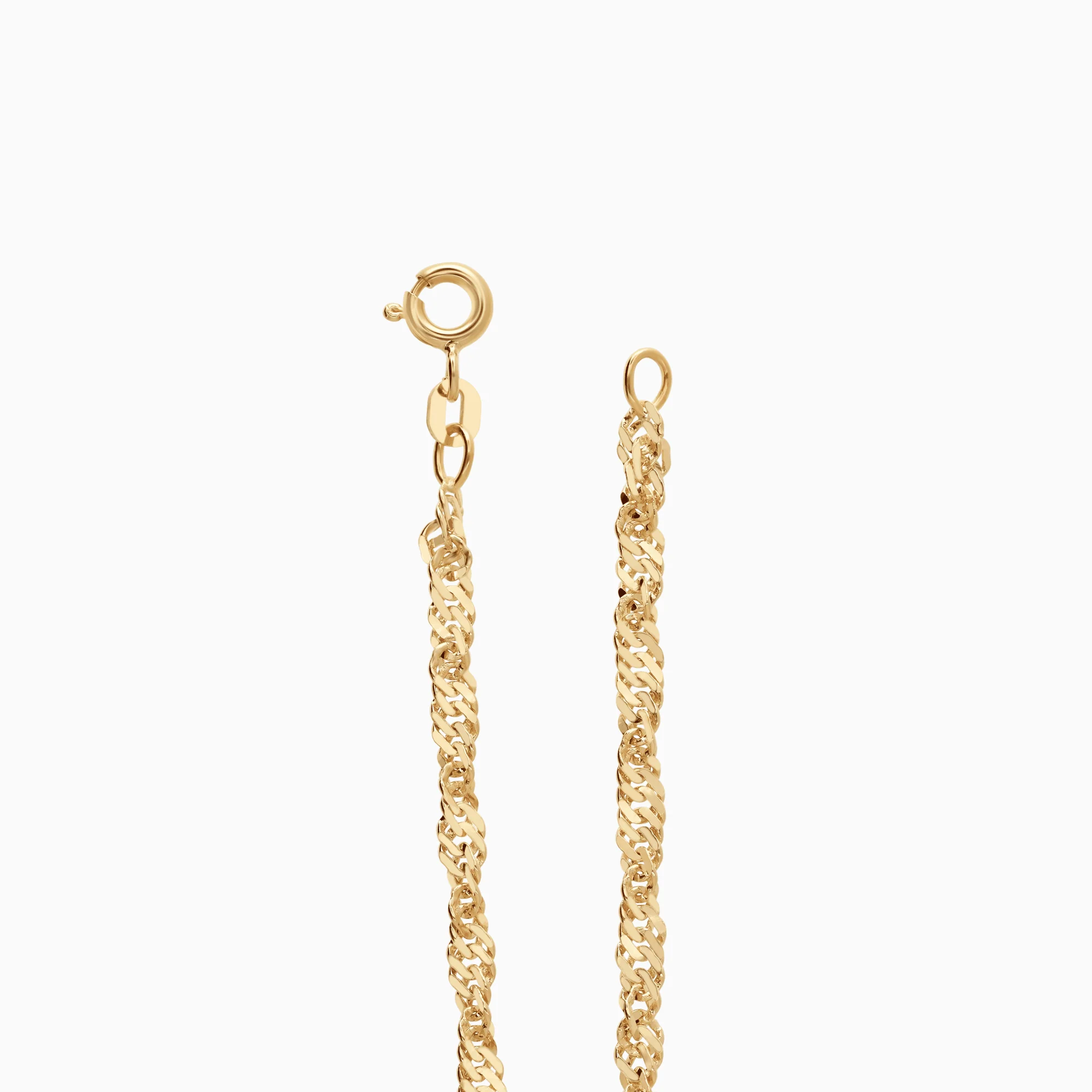 Singapore Bracelet 3.28g 18K Gold - Image 2