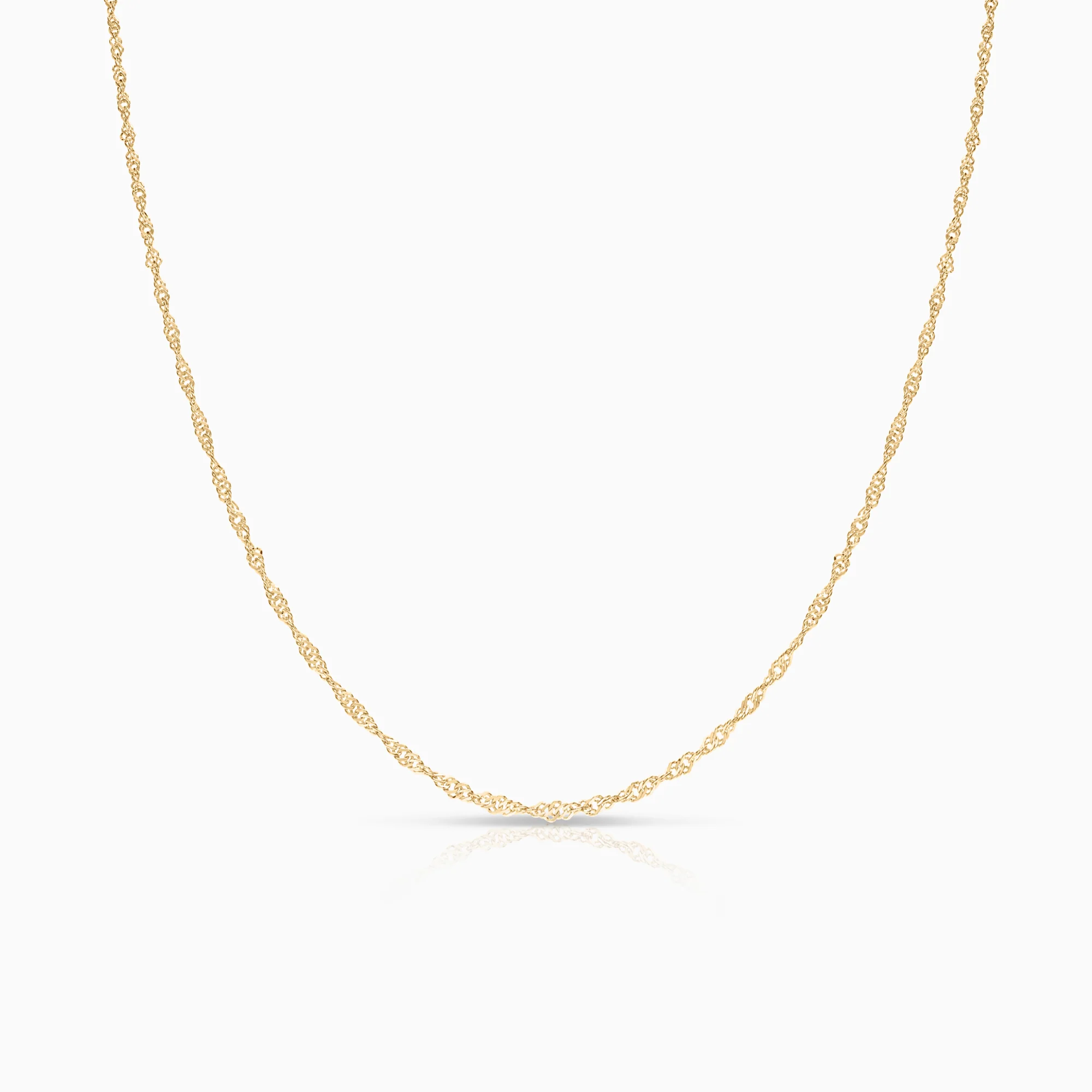 Singapore necklace 0.82g 18K gold