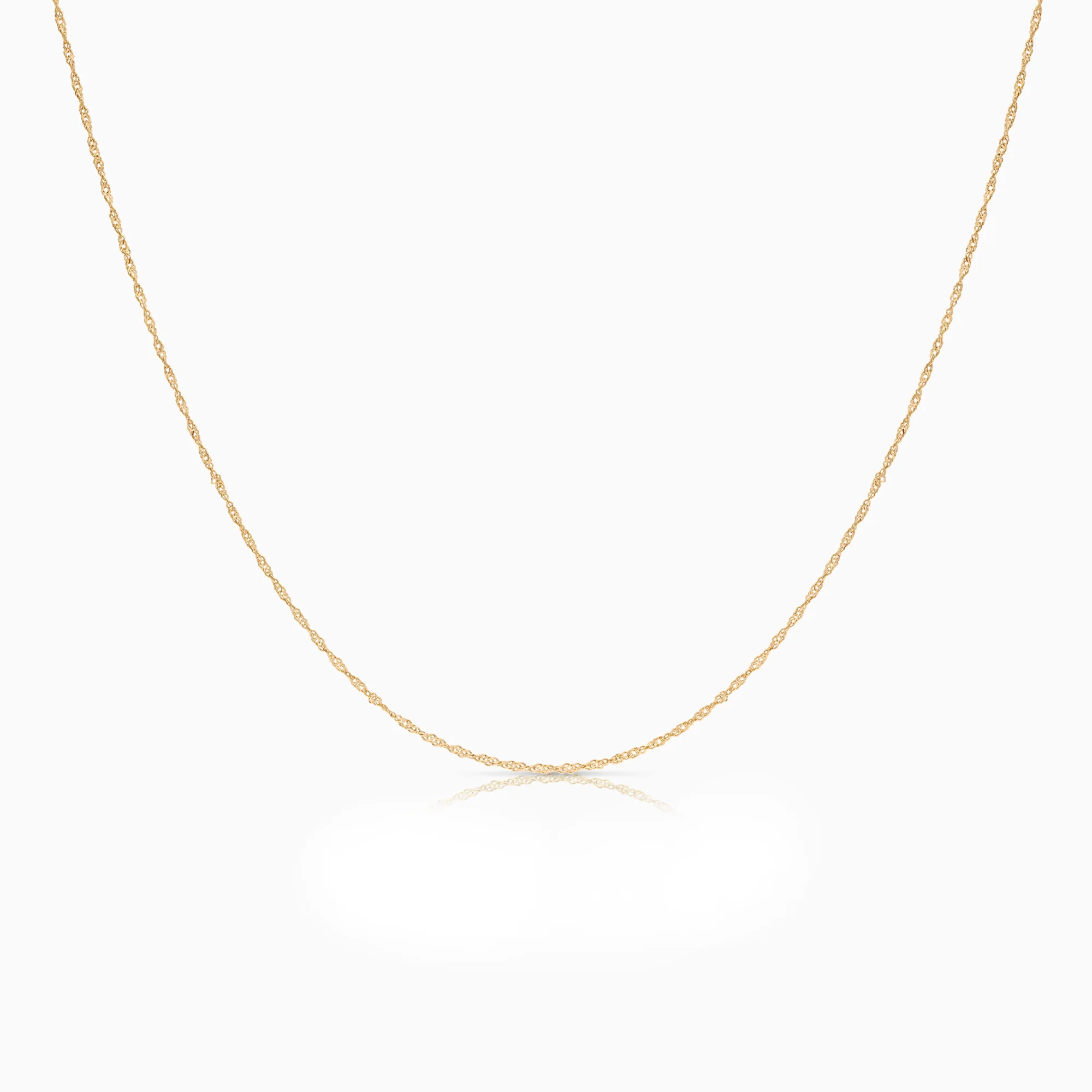 Singapore necklace 0.83g 18K gold