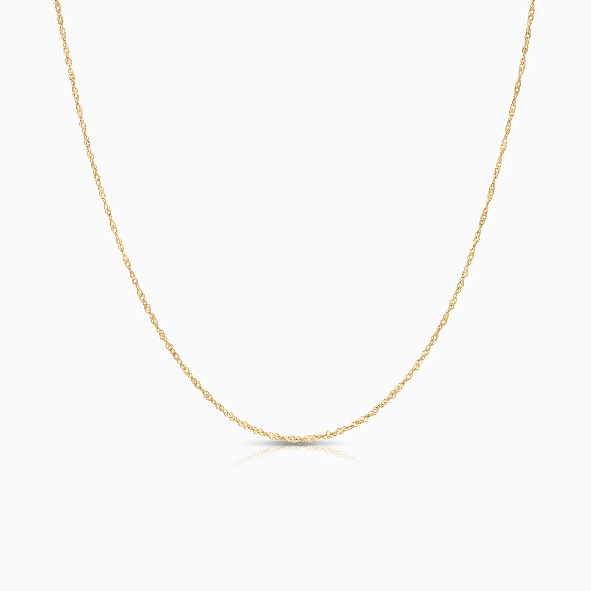 Singapore necklace 0.86g 9K gold