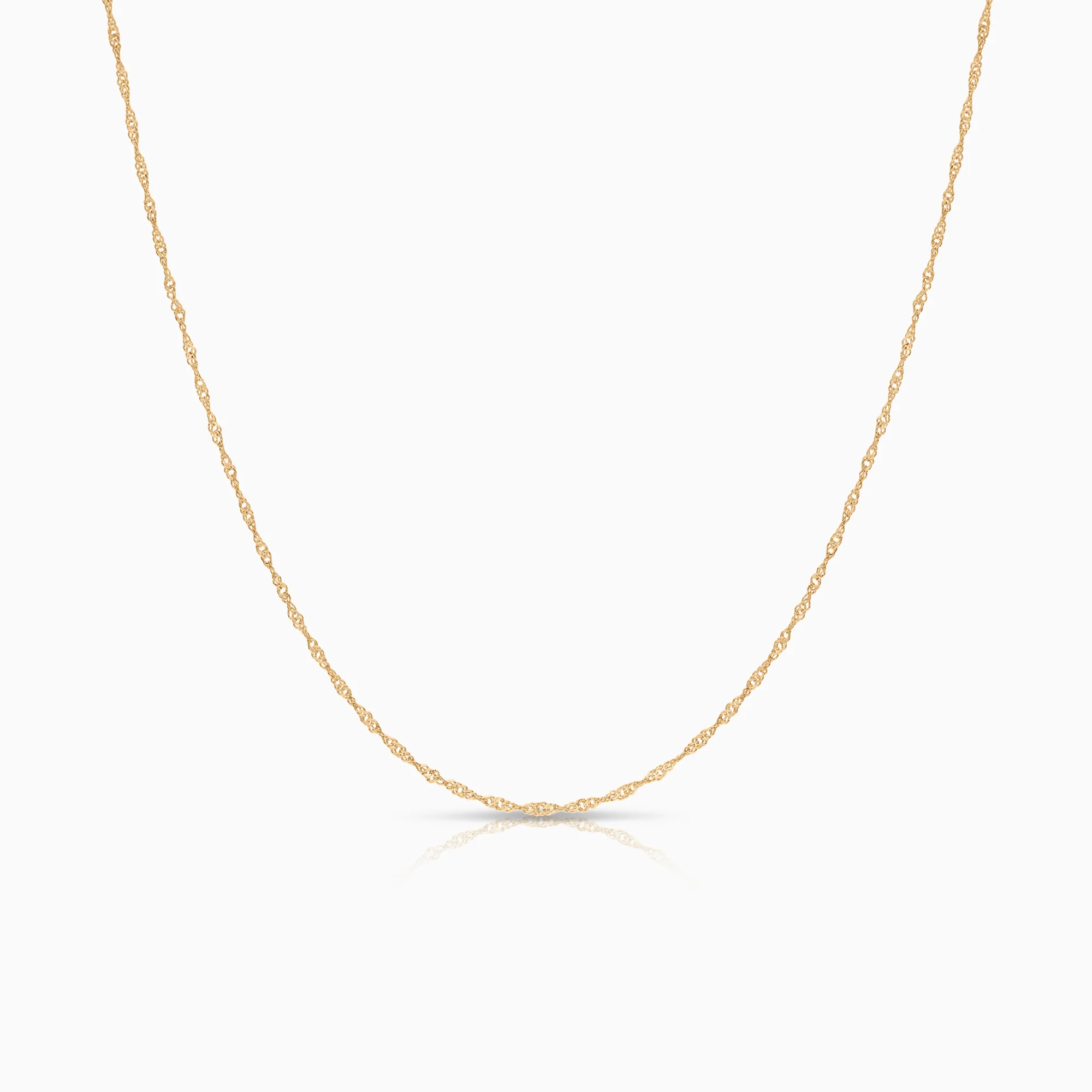 Singapore necklace 0.92g 18K gold