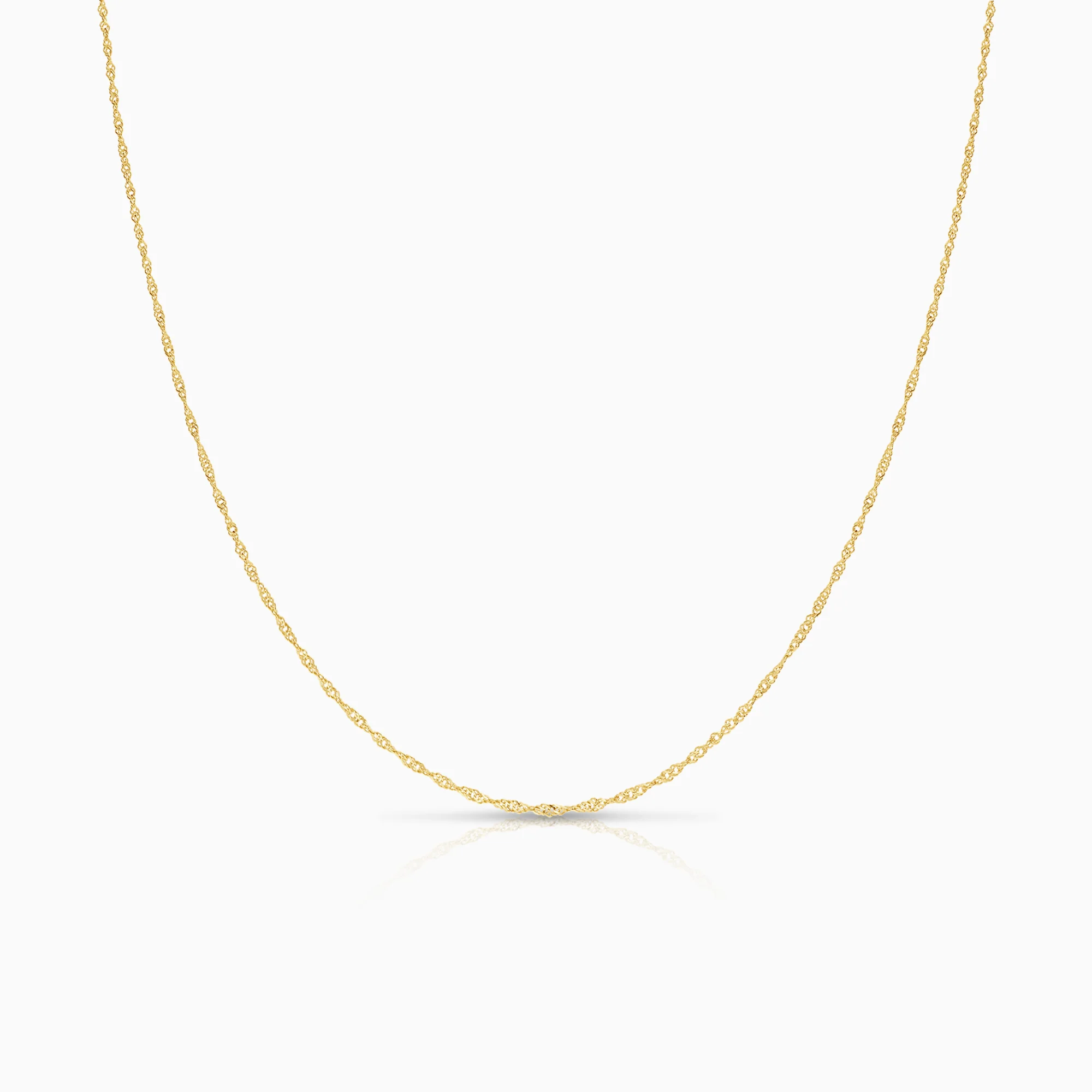 Singapore necklace 1.01g 18K gold