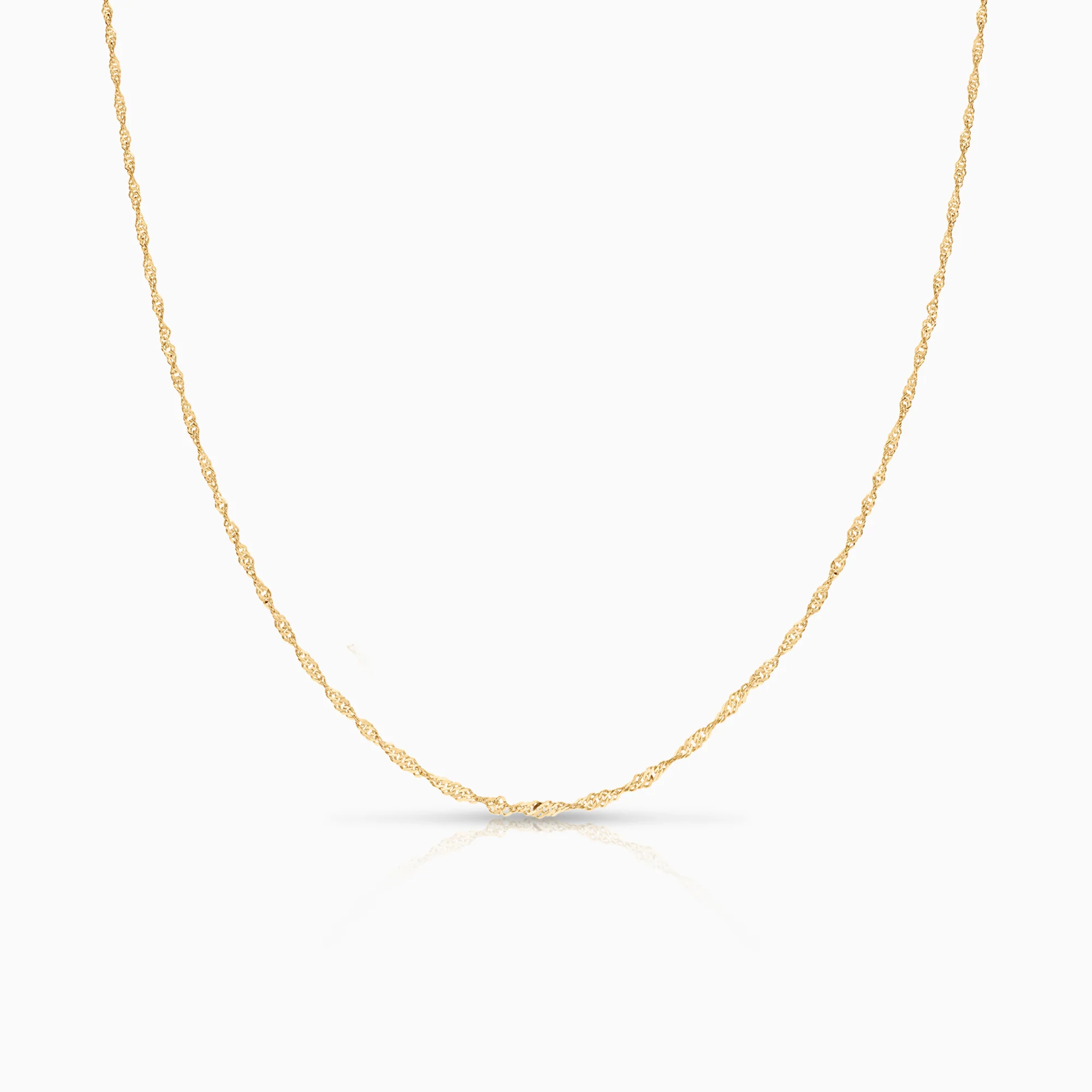 Singapore necklace 1.12g 18K gold