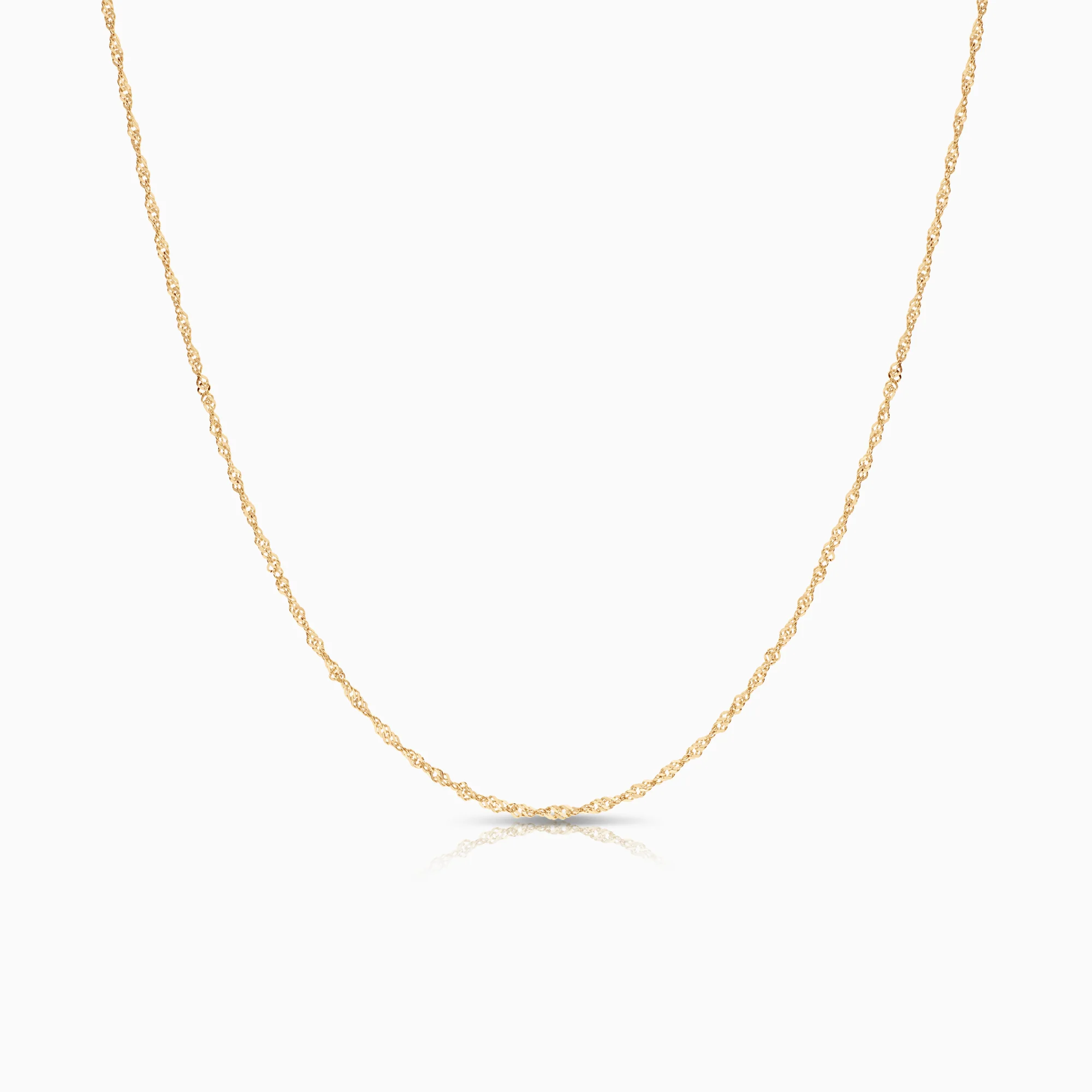 Singapore necklace 1.17g 18K gold