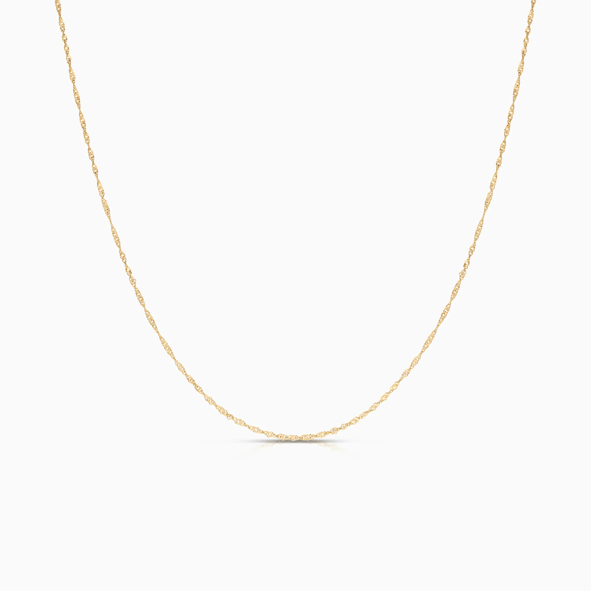 Singapore necklace 1.17g 18K gold