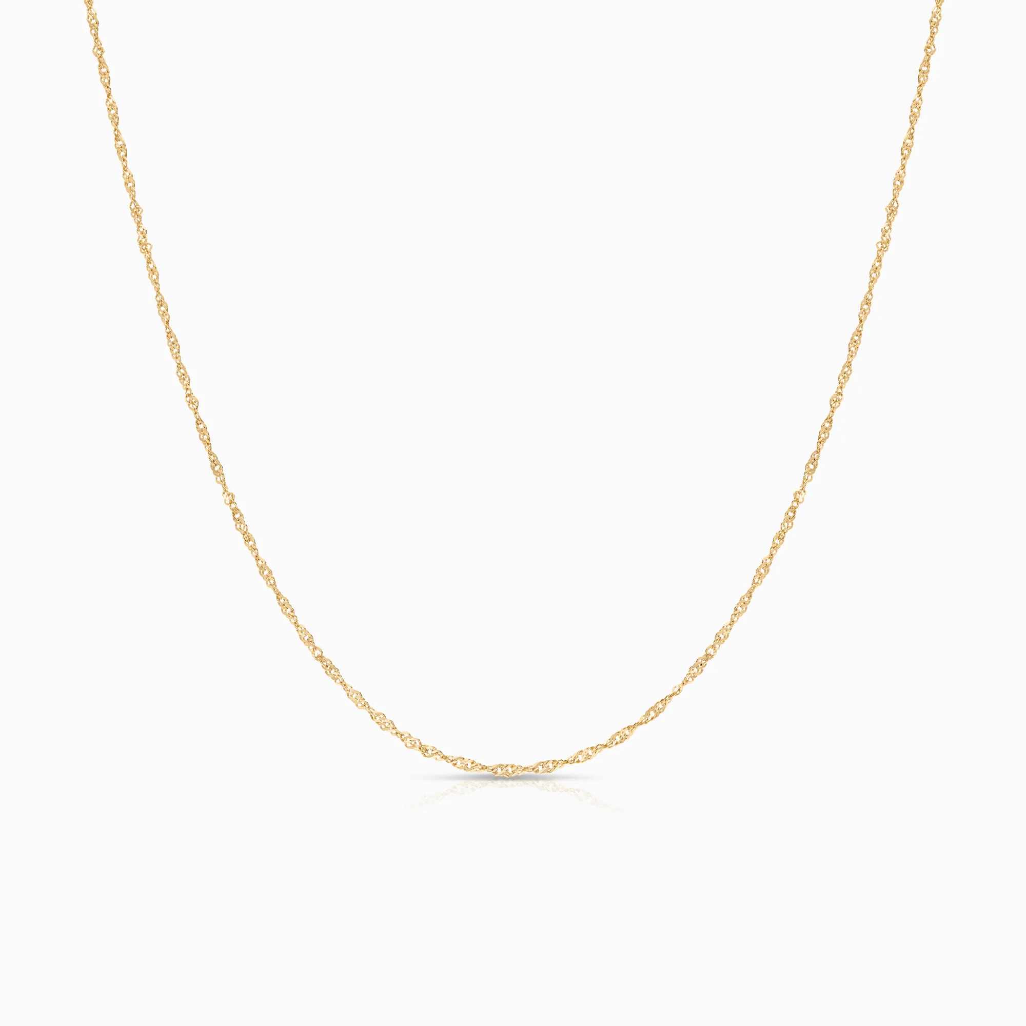 Singapore necklace 1.20g 18K gold
