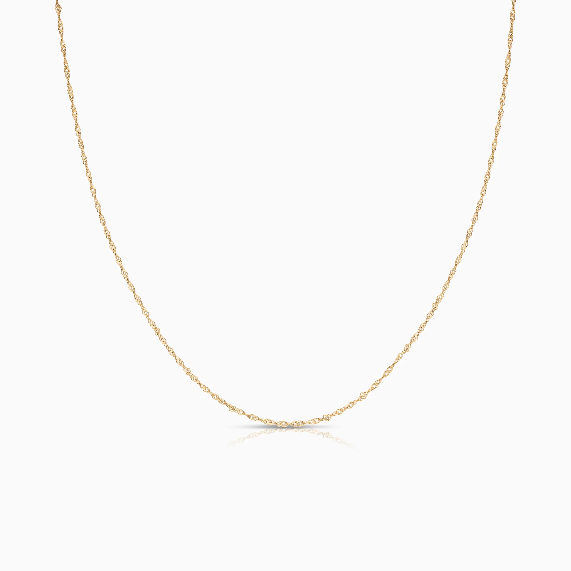 Singapore necklace 1.21g 18K gold