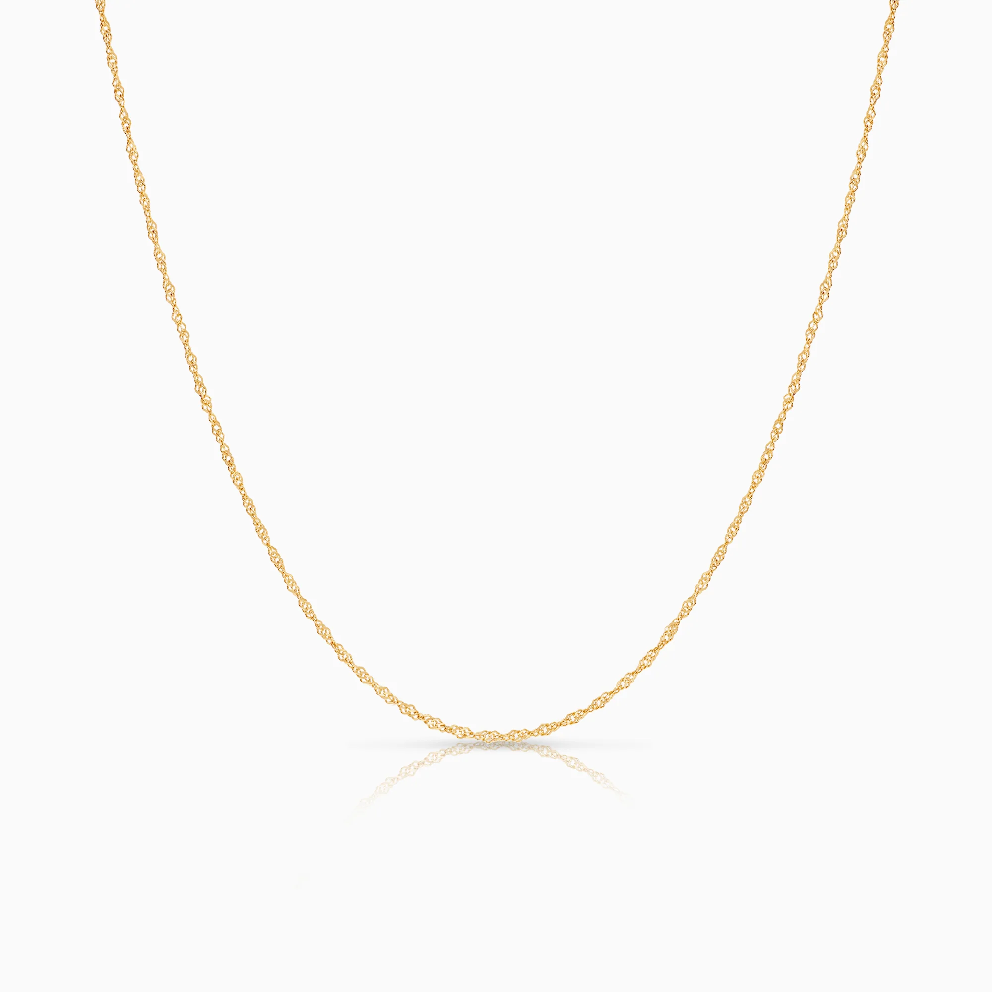 Singapore necklace 1.26g 18K gold