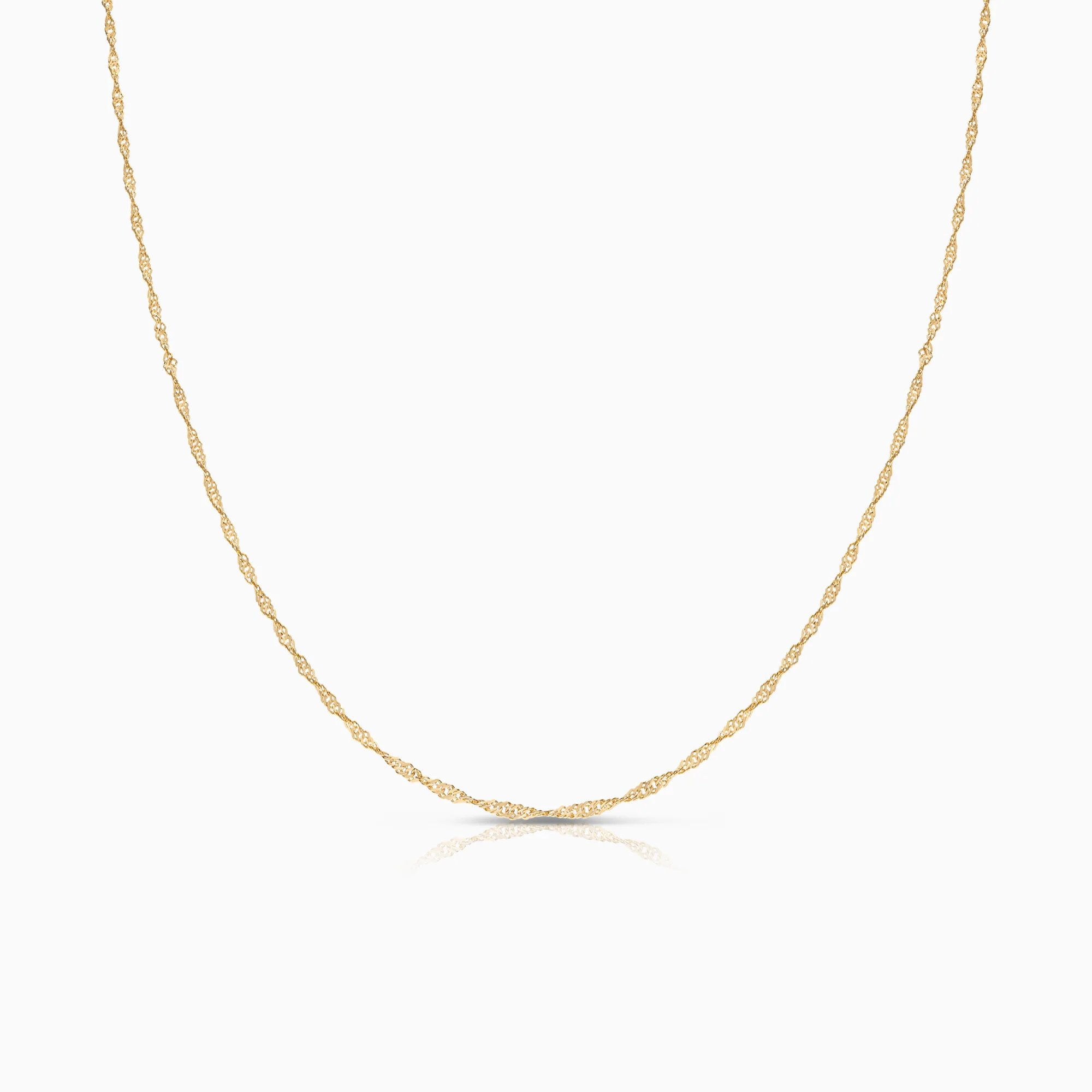 Singapore necklace 1.30g 18K gold