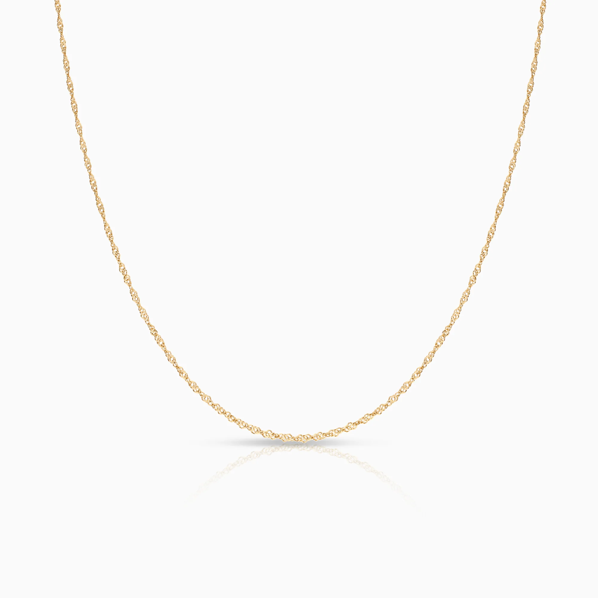 Singapore necklace 1.30g 18K gold
