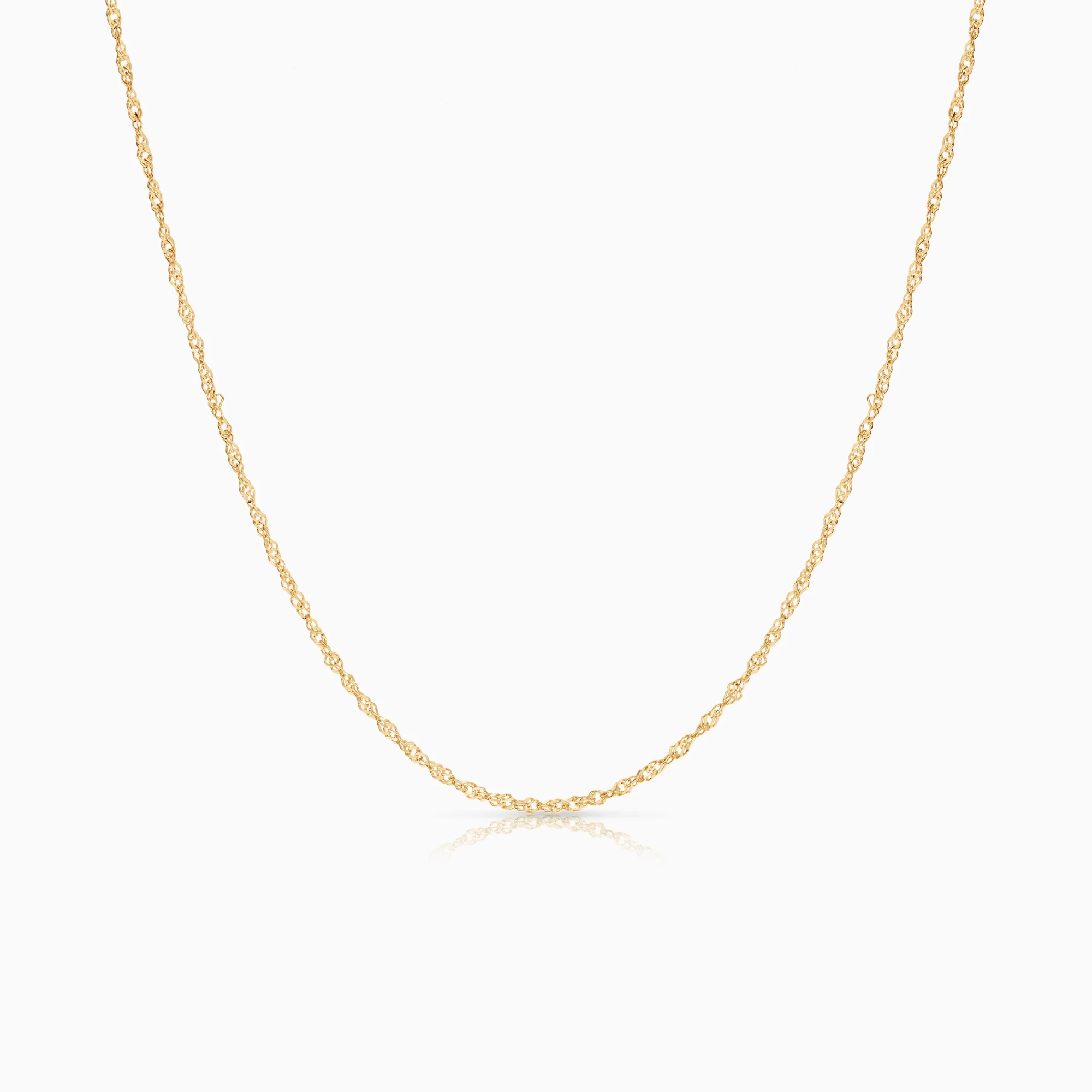 Singapore necklace 1.60g 18K gold