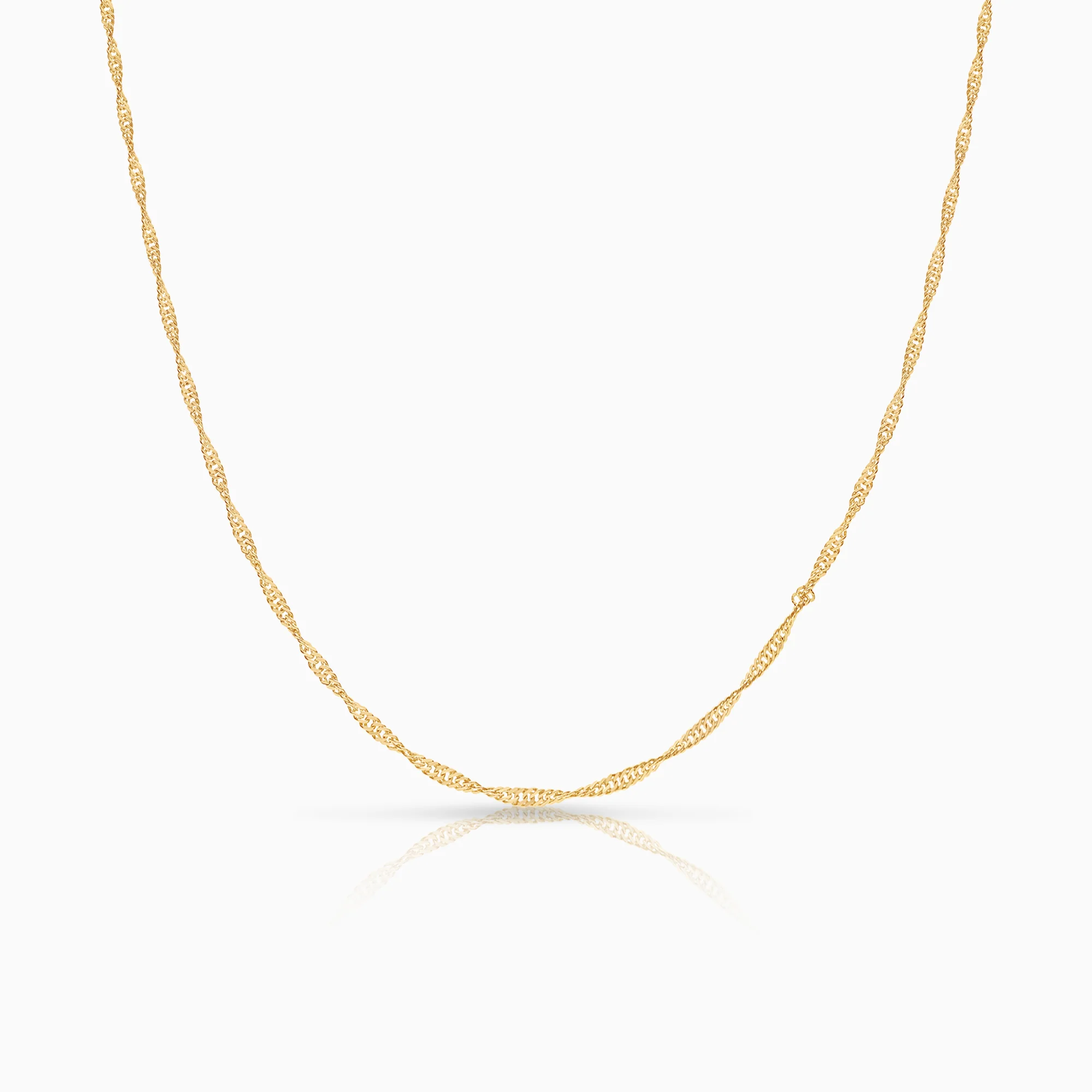 Singapore necklace 1.76g 18K gold