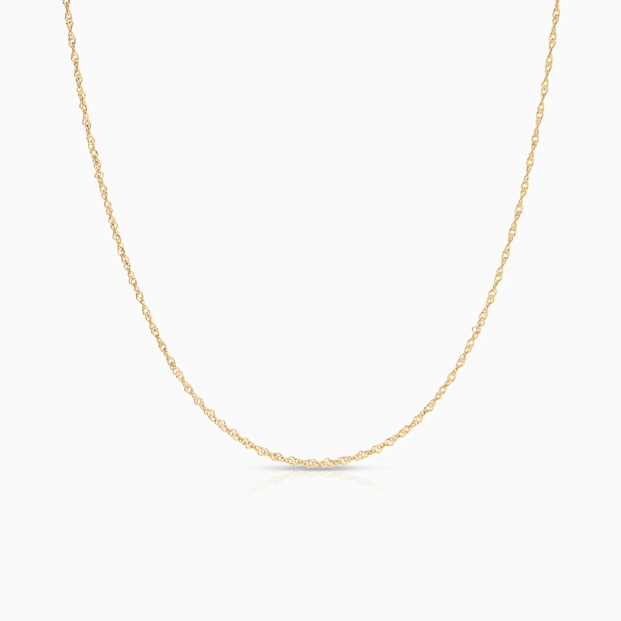Singapore necklace 1.79g 18K gold
