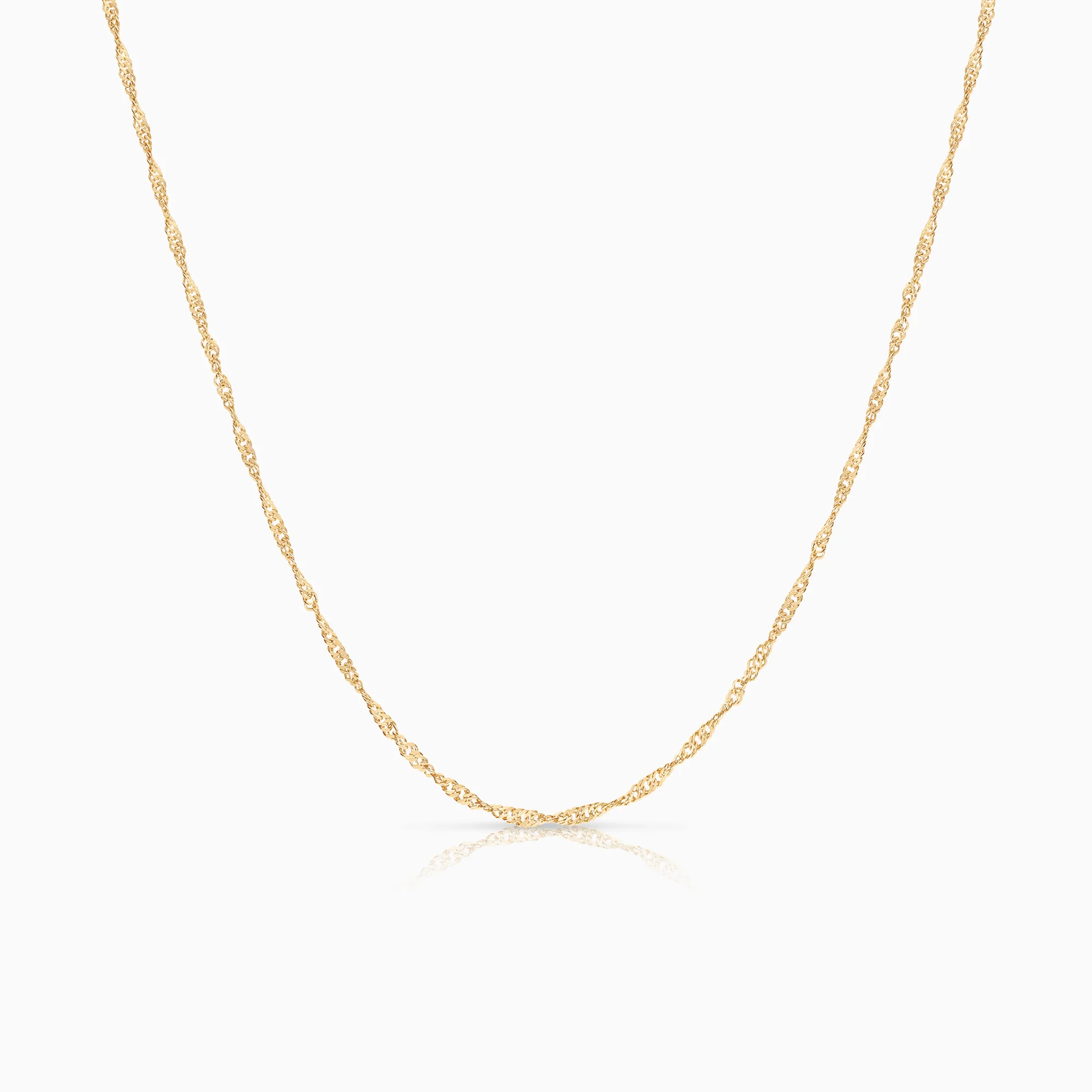 Singapore necklace 1.79g 18K gold