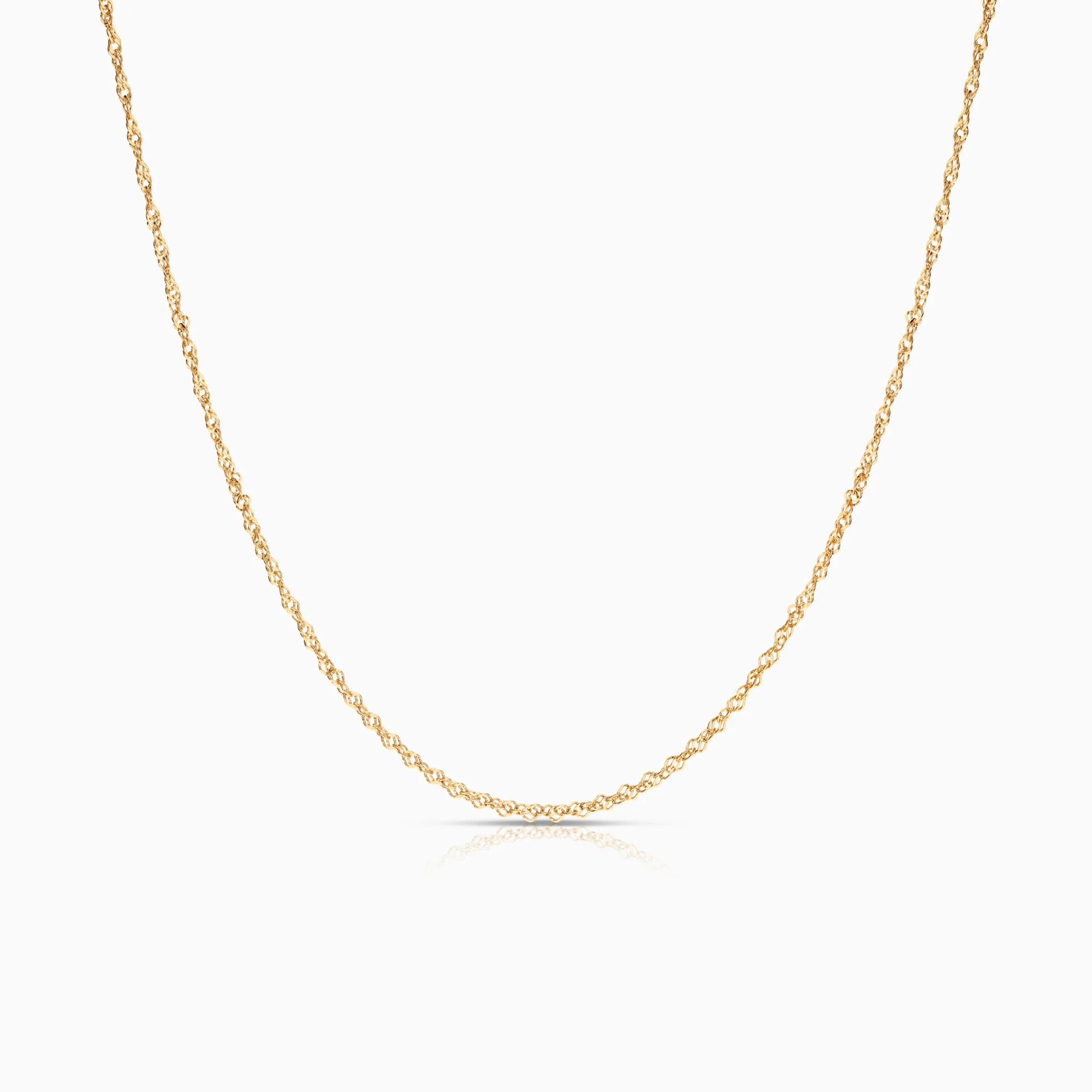 Singapore necklace 1.82g 18K gold
