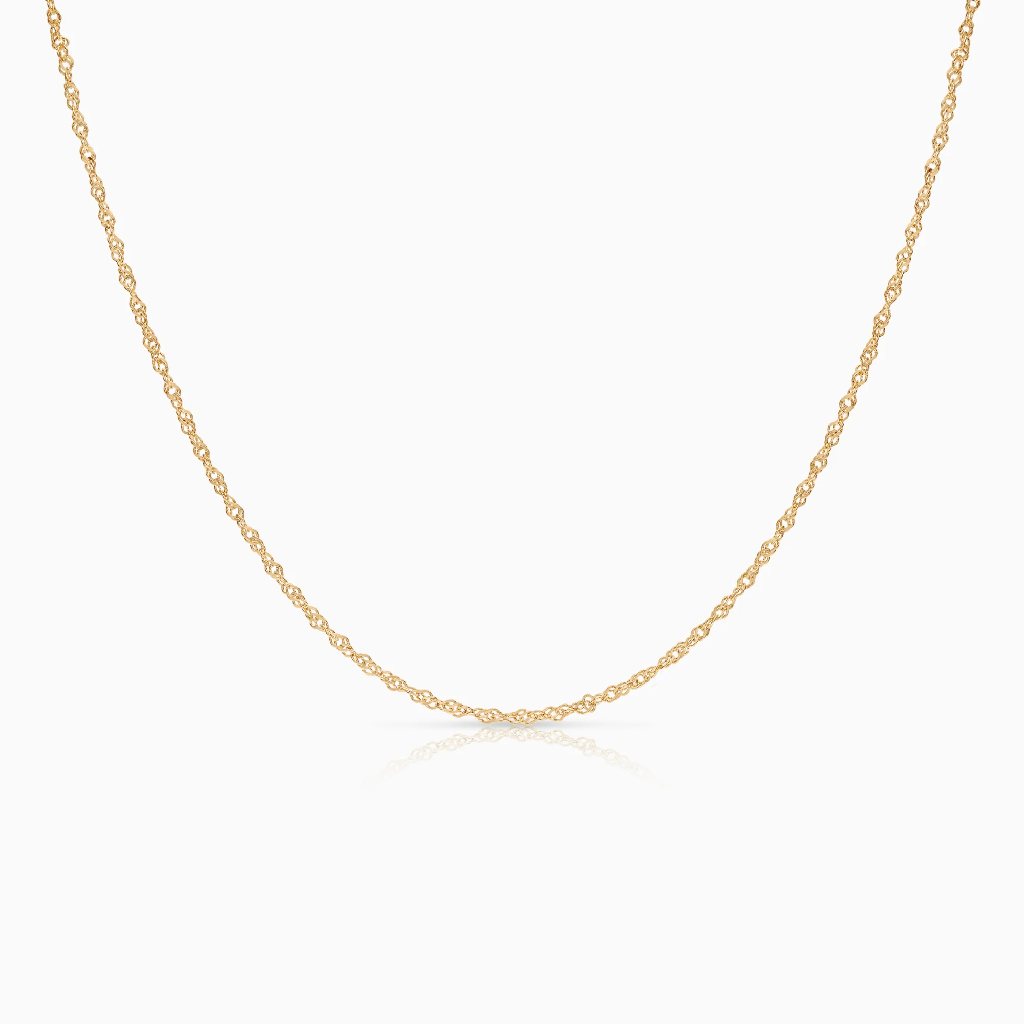 Singapore necklace 1.82g 18K gold