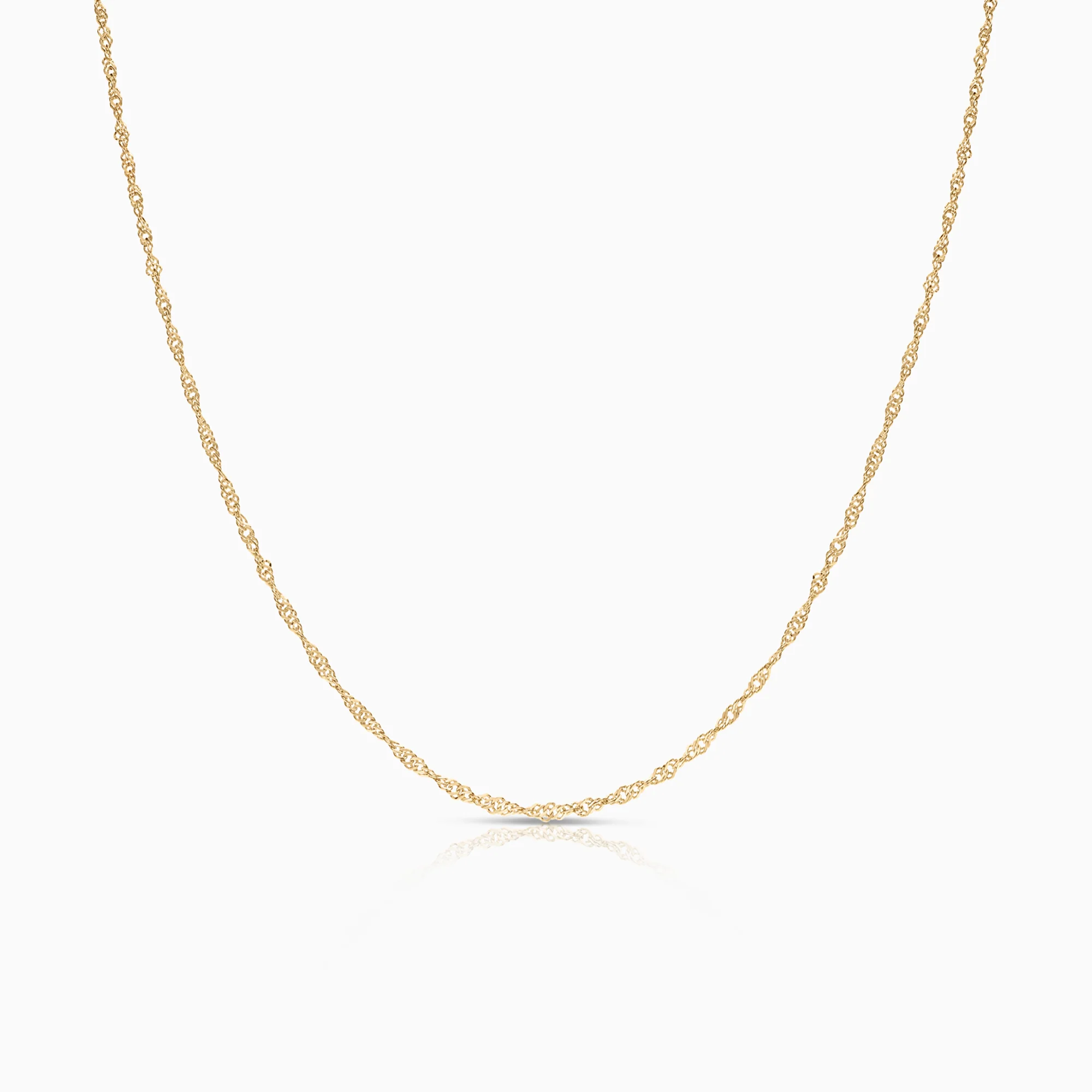 Singapore necklace 1.86g 18K gold