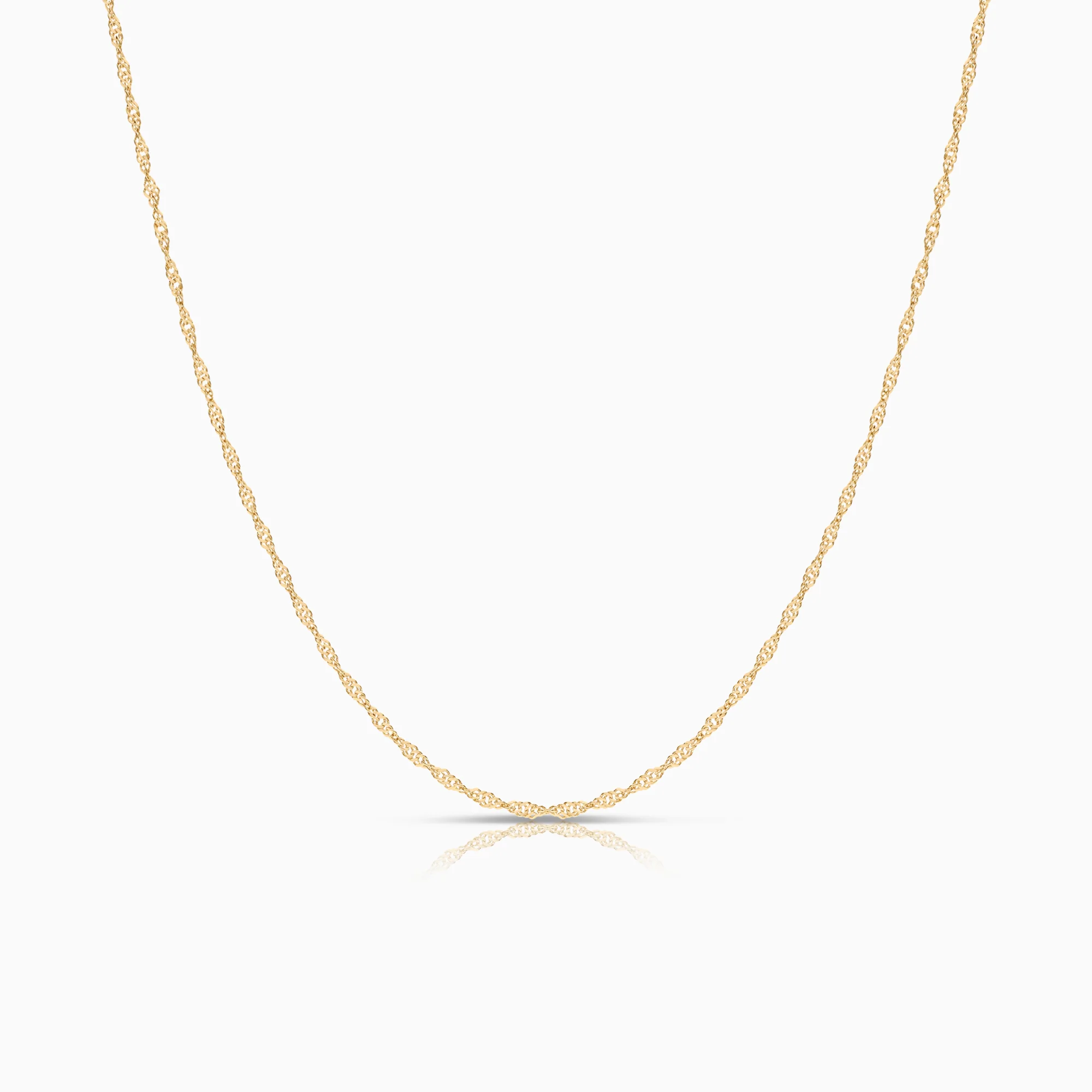 Singapore necklace 1.89g 18K gold