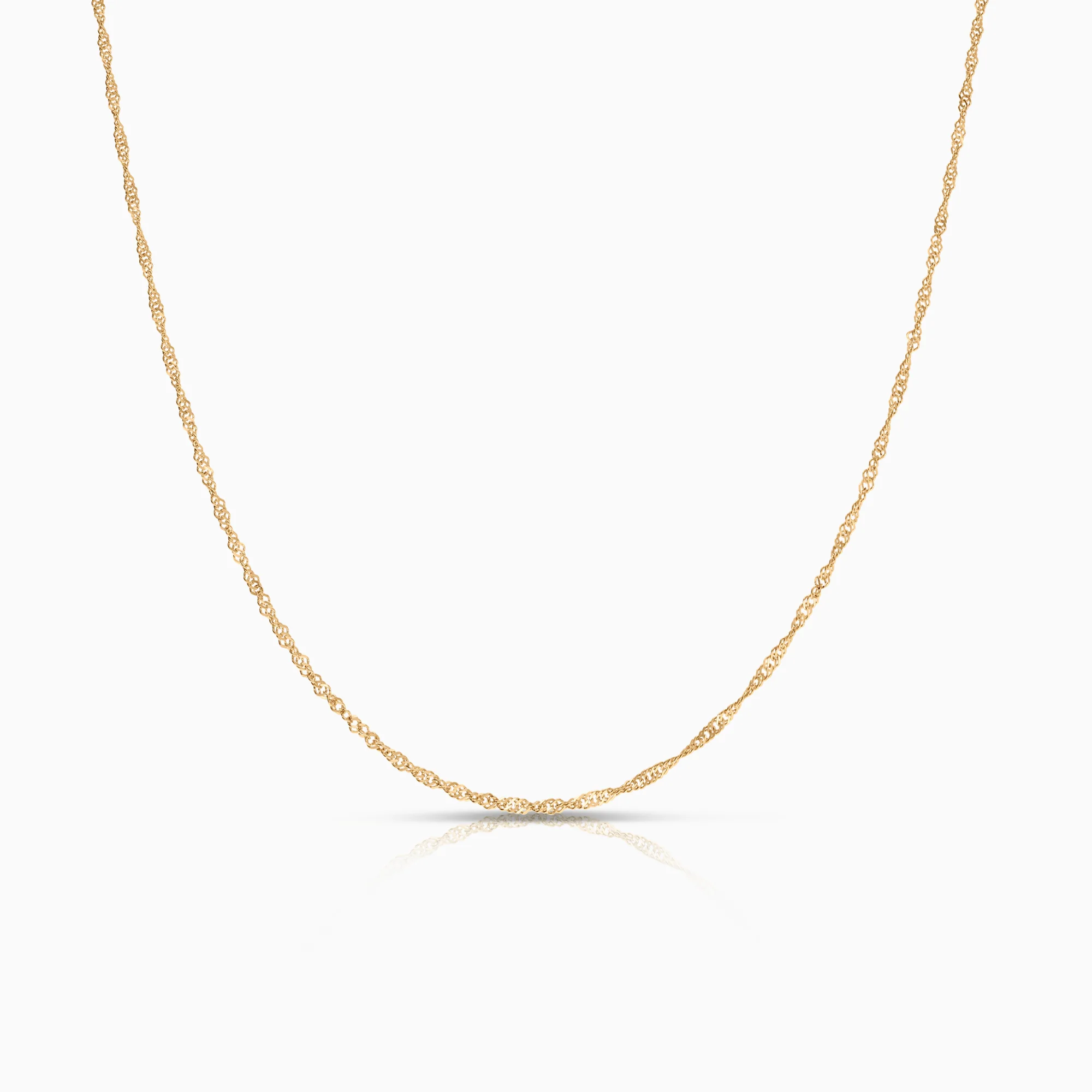 Singapore necklace 1.20g 18K gold
