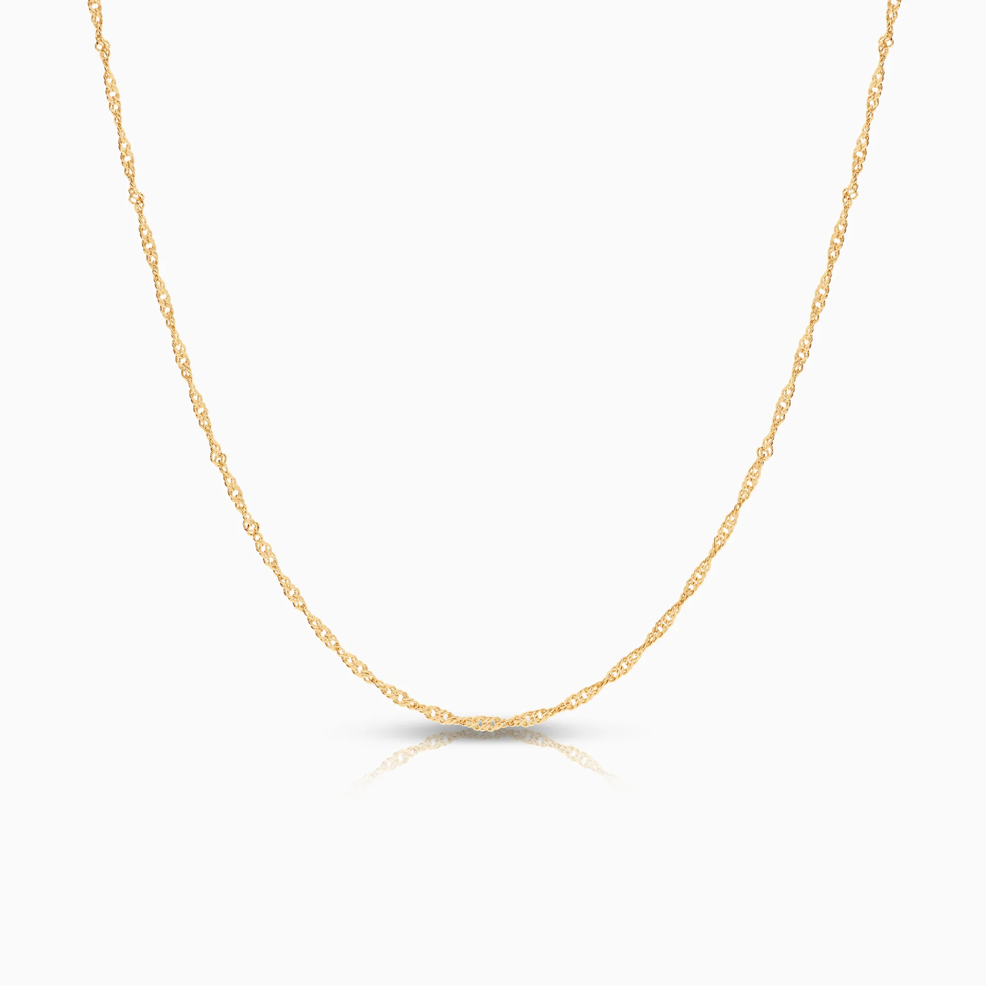 Singapore necklace 2.13g 18K gold