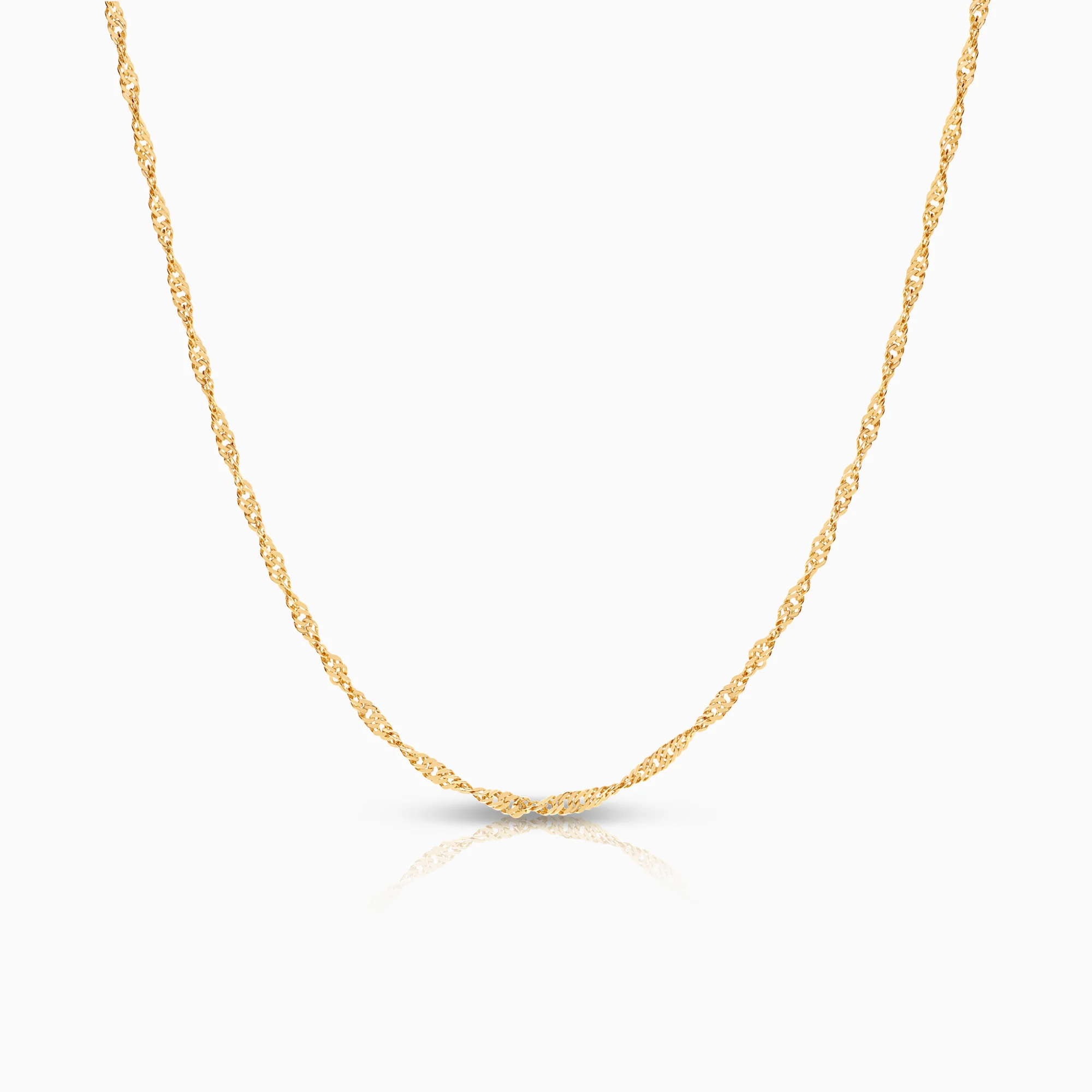 Singapore necklace 2.80g 18K gold