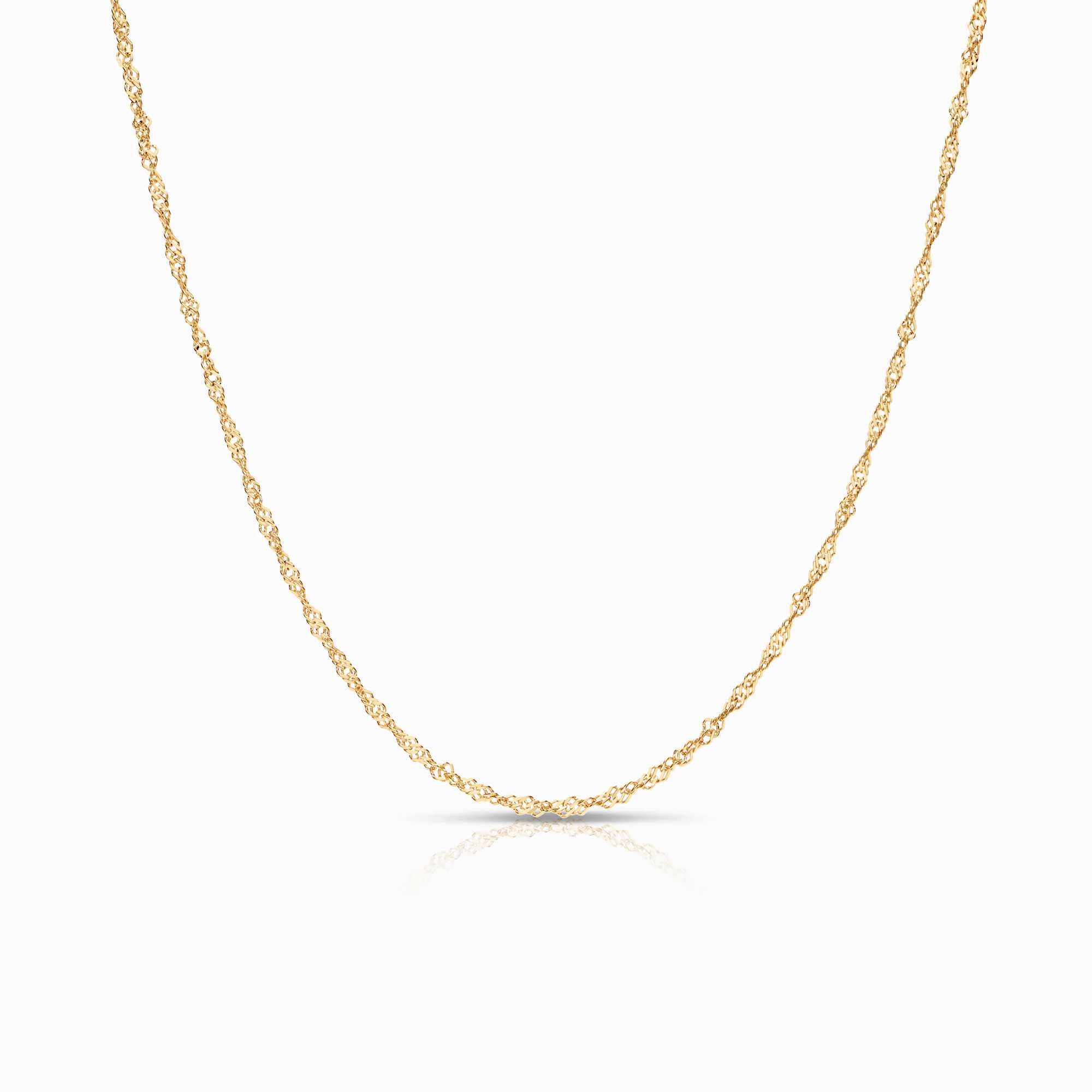 Singapore necklace 2.86g 18K gold