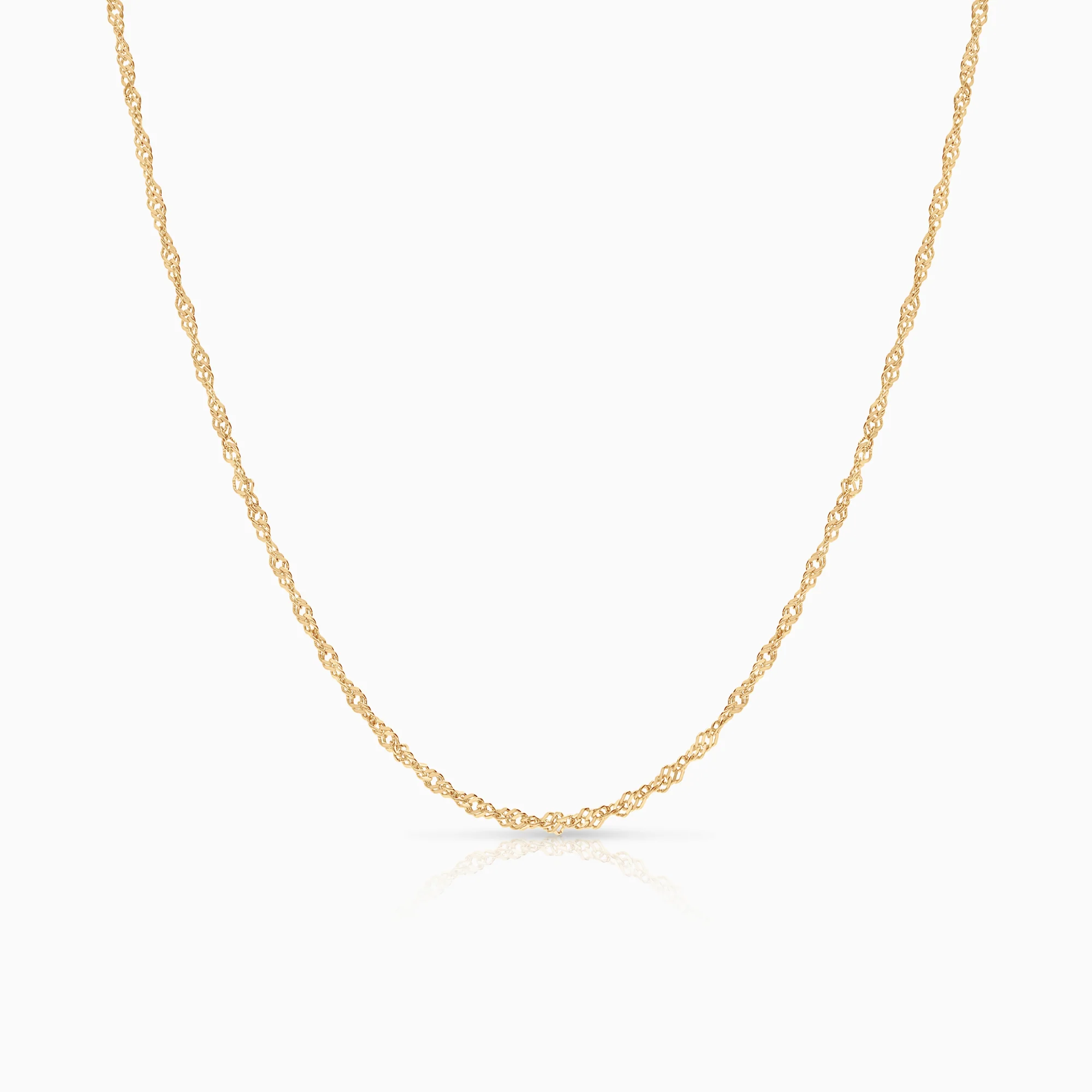 Singapore necklace 3.05g 18K gold