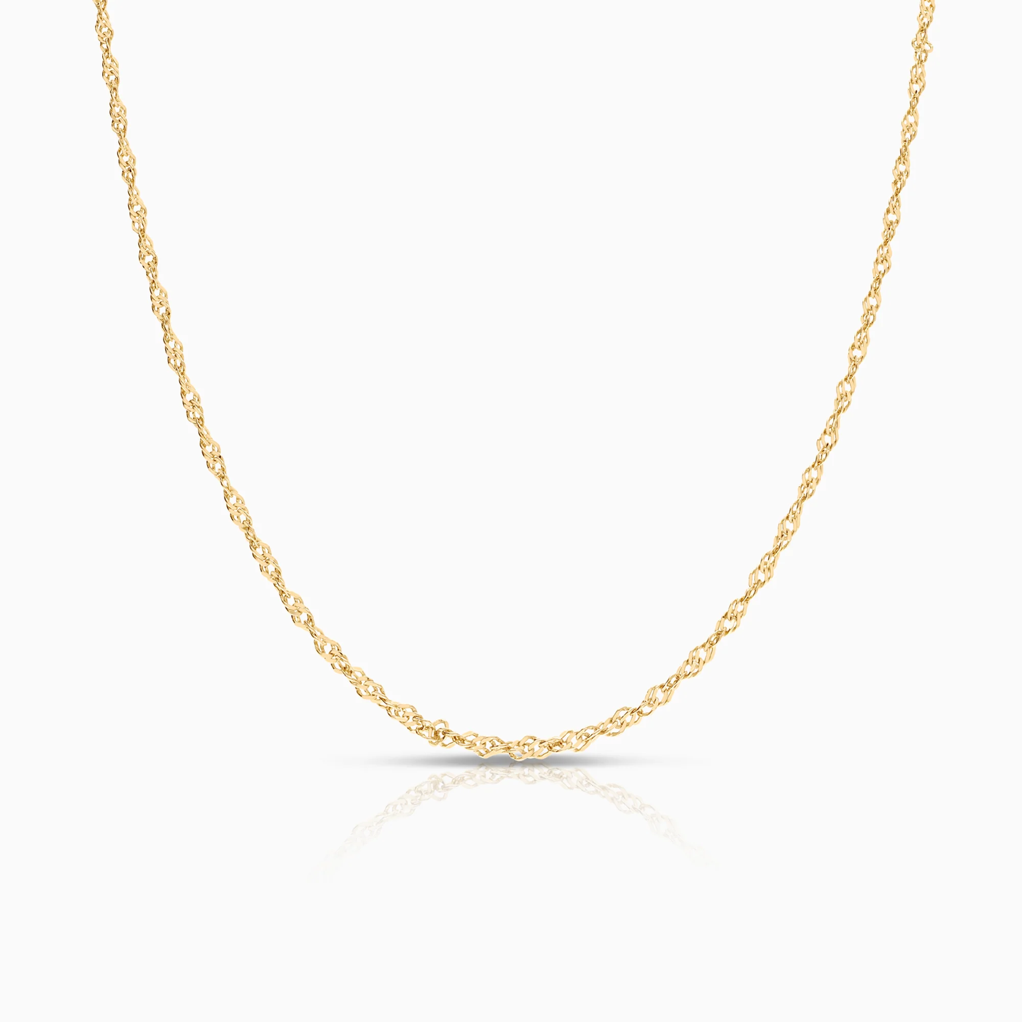 Singapore necklace 3.51g 18K gold