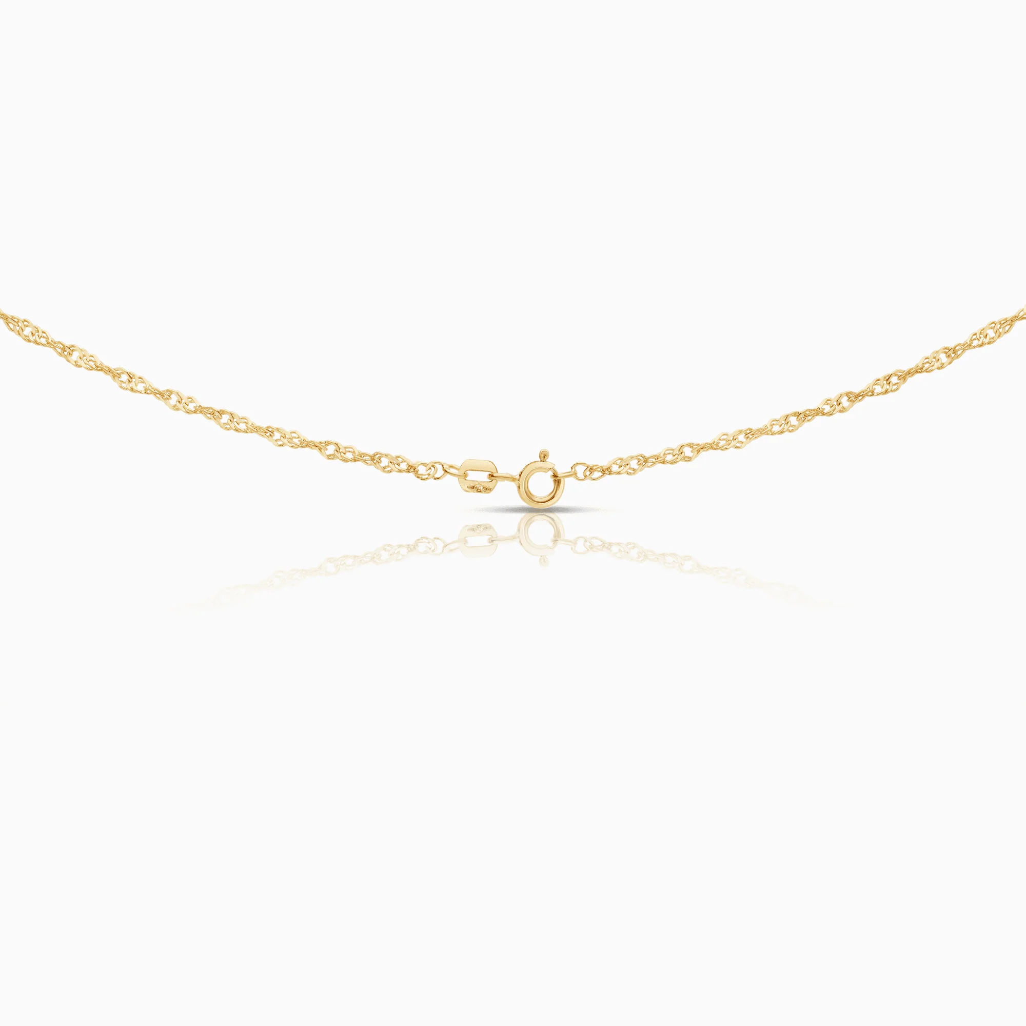 Singapore necklace 3.65g 18K gold - Image 2