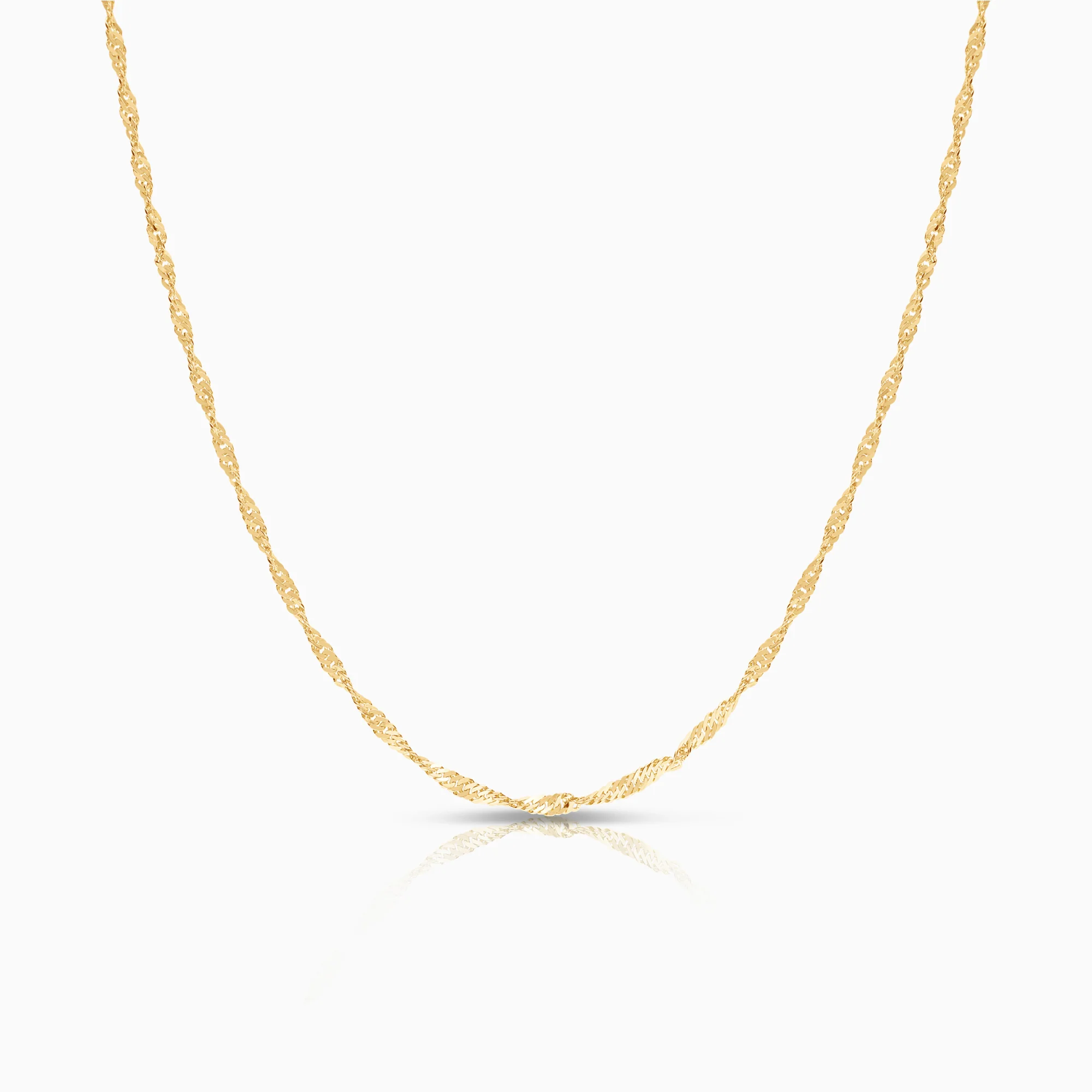 Singapore necklace 4.10g 14K yellow gold