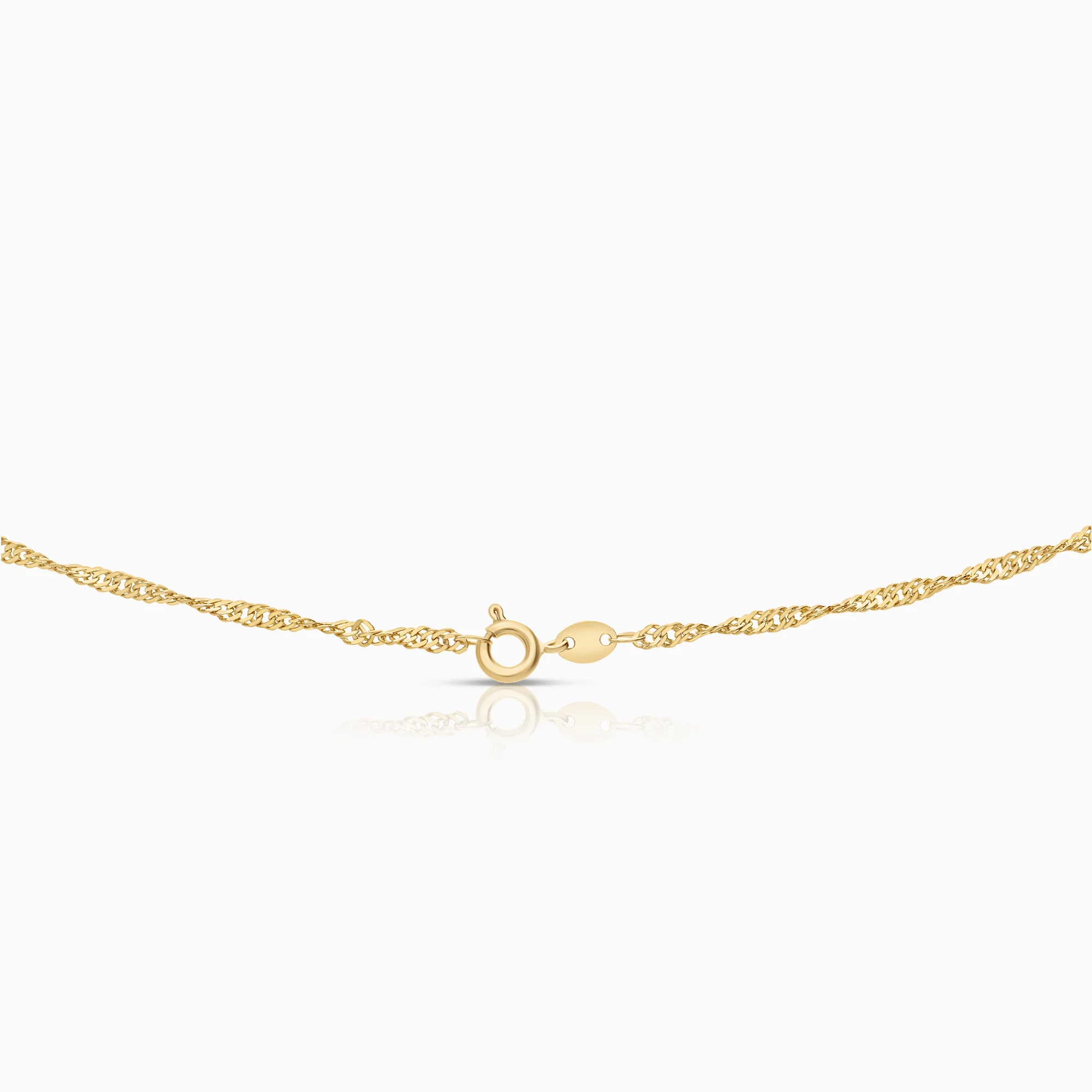 Singapore necklace 4.80g 18K gold - Image 2