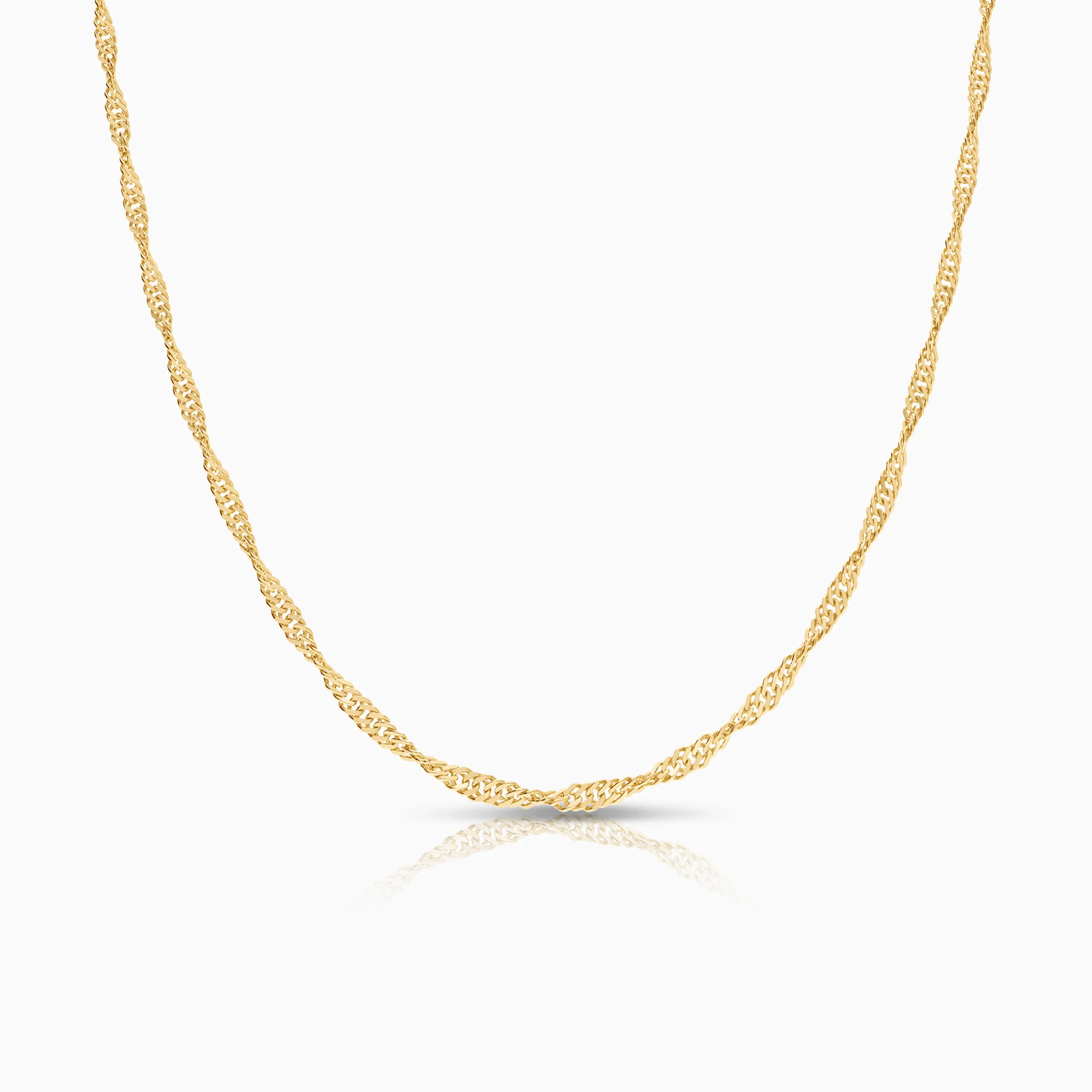 Singapore necklace 4.97g 18K gold